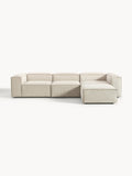 Galeriebild 1 - Modulares Sofa Lennon (4-Sitzer) aus Cord mit Hocker (links/rechts)