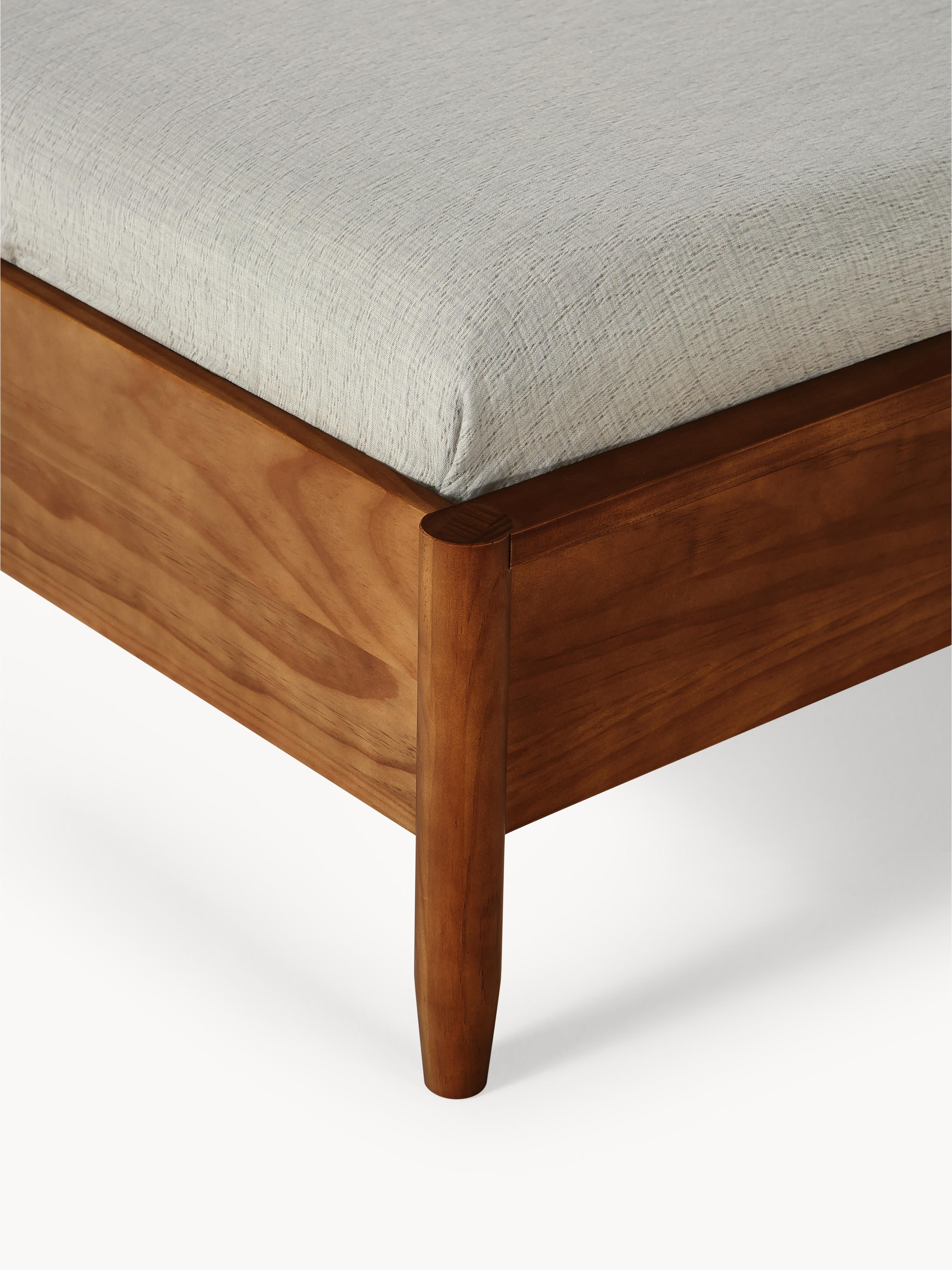 Holzbett Windsor mit Kopfteil aus Kiefernholz