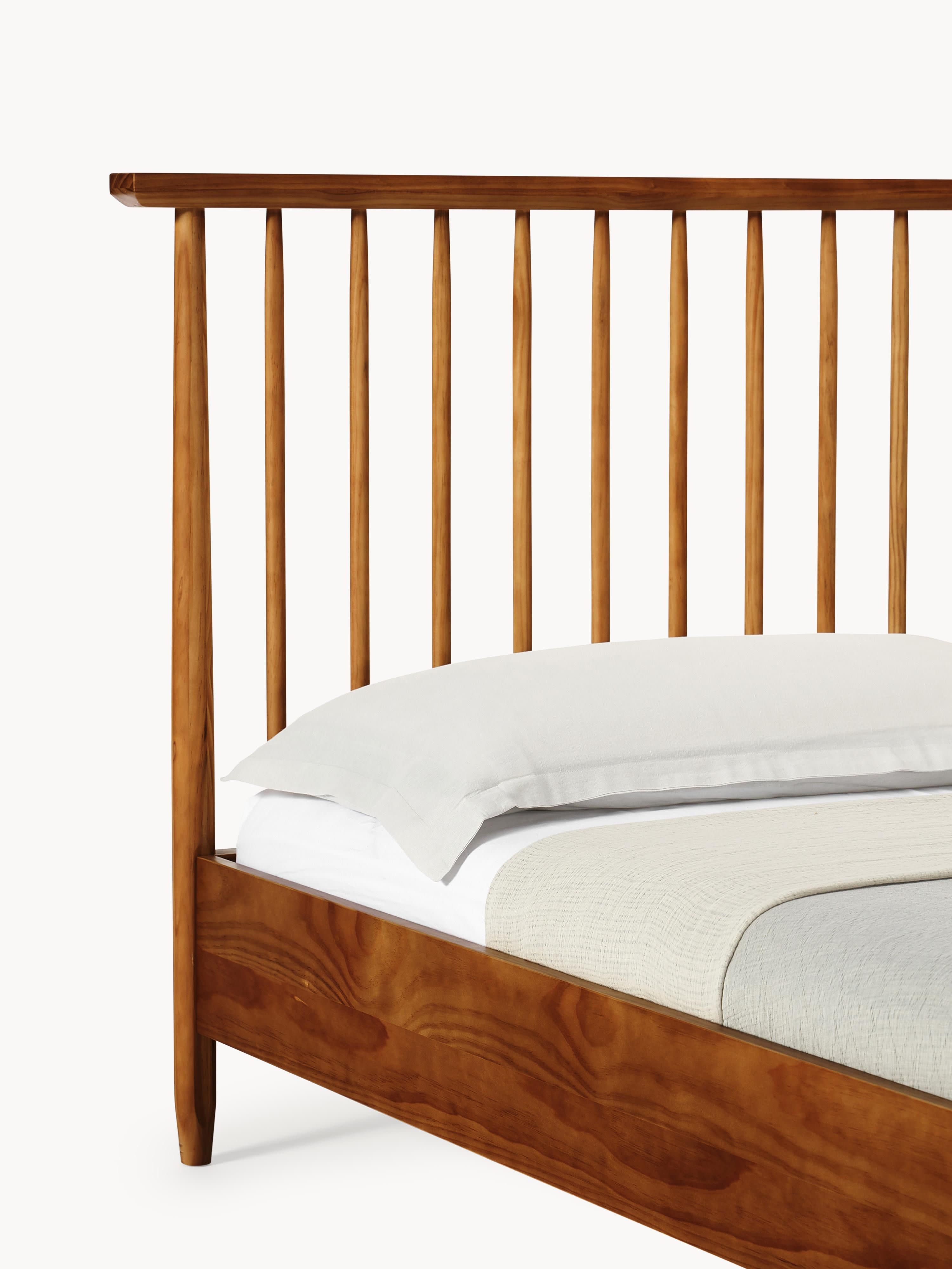 Holzbett Windsor mit Kopfteil aus Kiefernholz