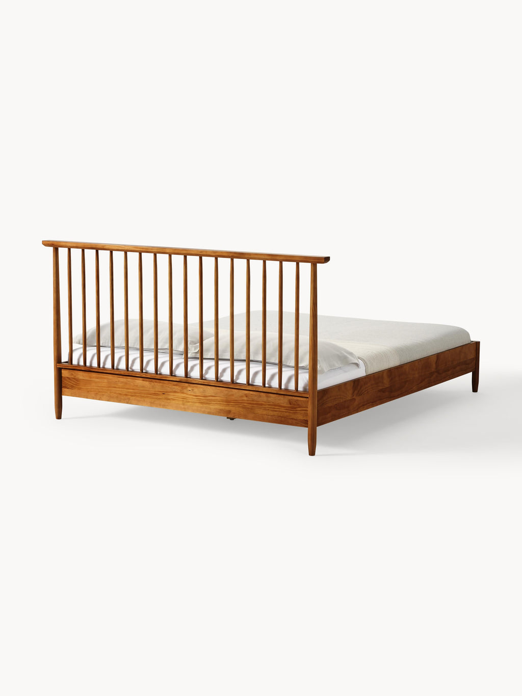 Holzbett Windsor mit Kopfteil aus Kiefernholz
