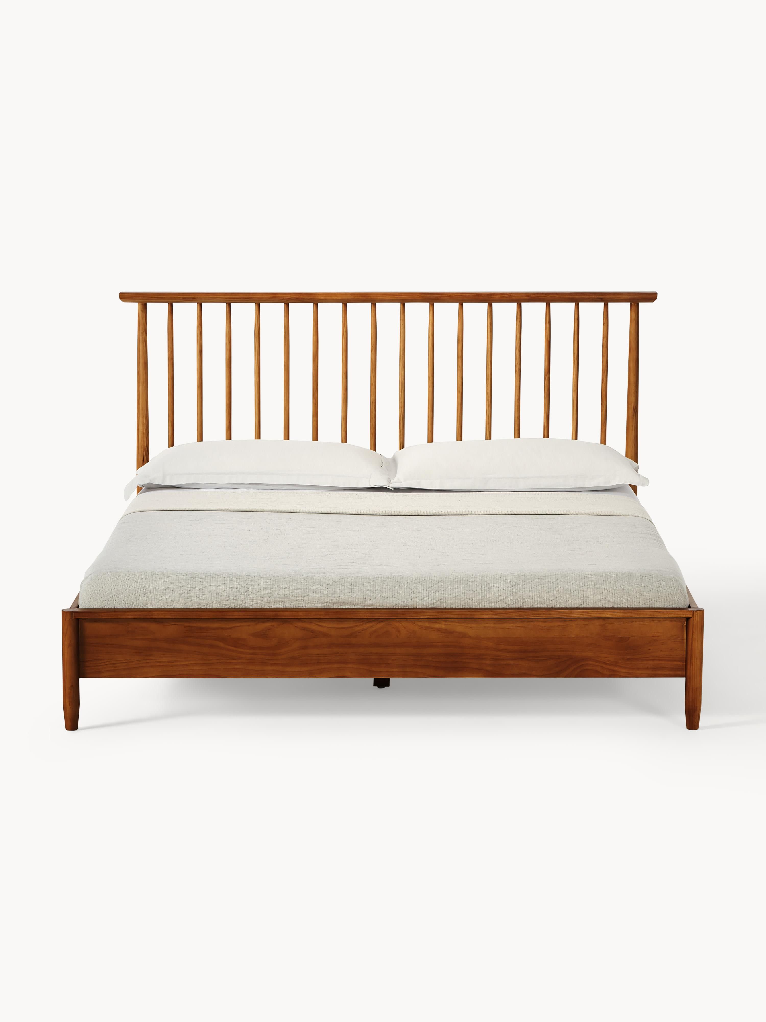 Holzbett Windsor mit Kopfteil aus Kiefernholz
