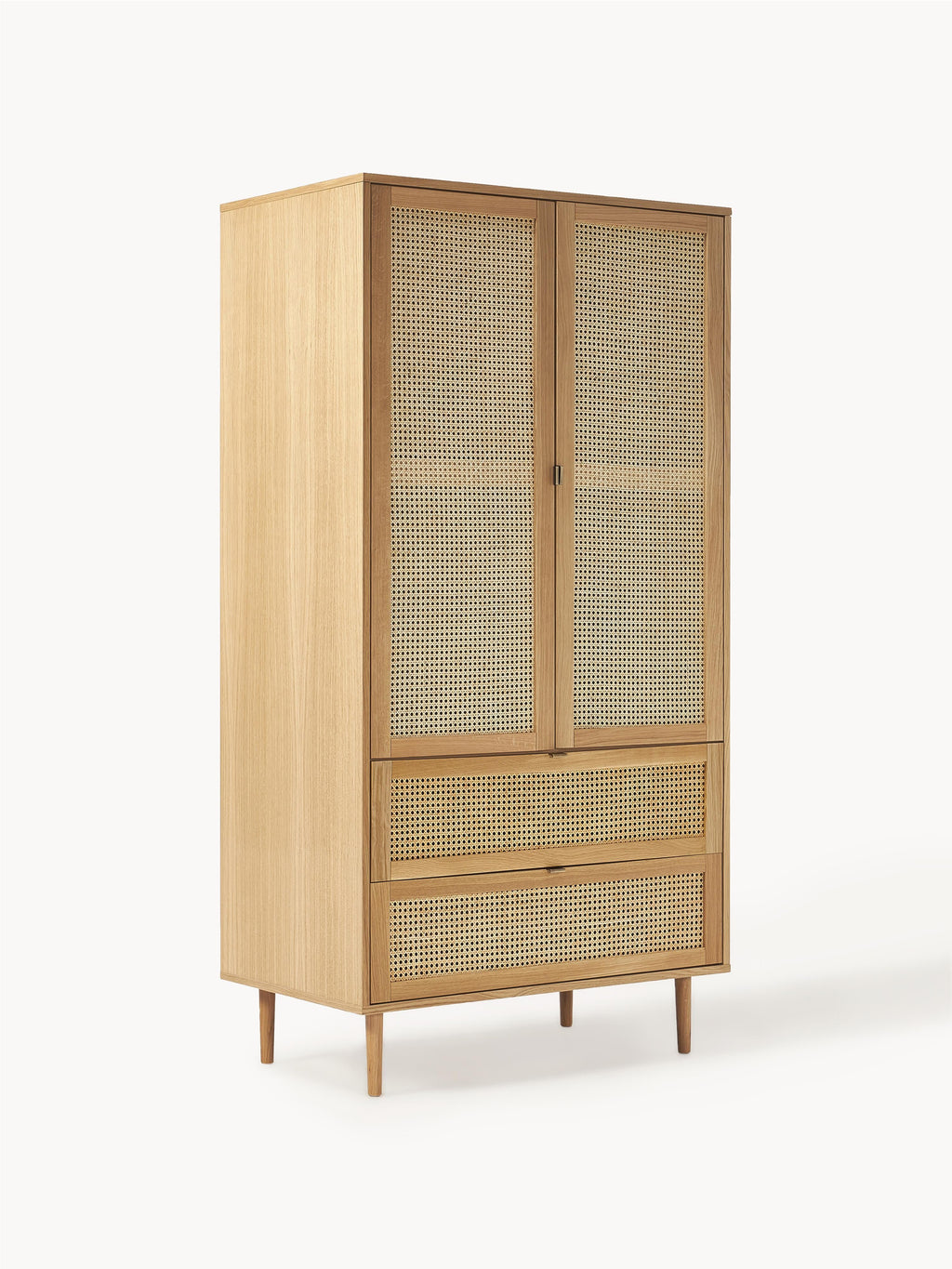 Galeriebild 1 - Kleiner Kleiderschrank Aries mit Wiener Geflecht