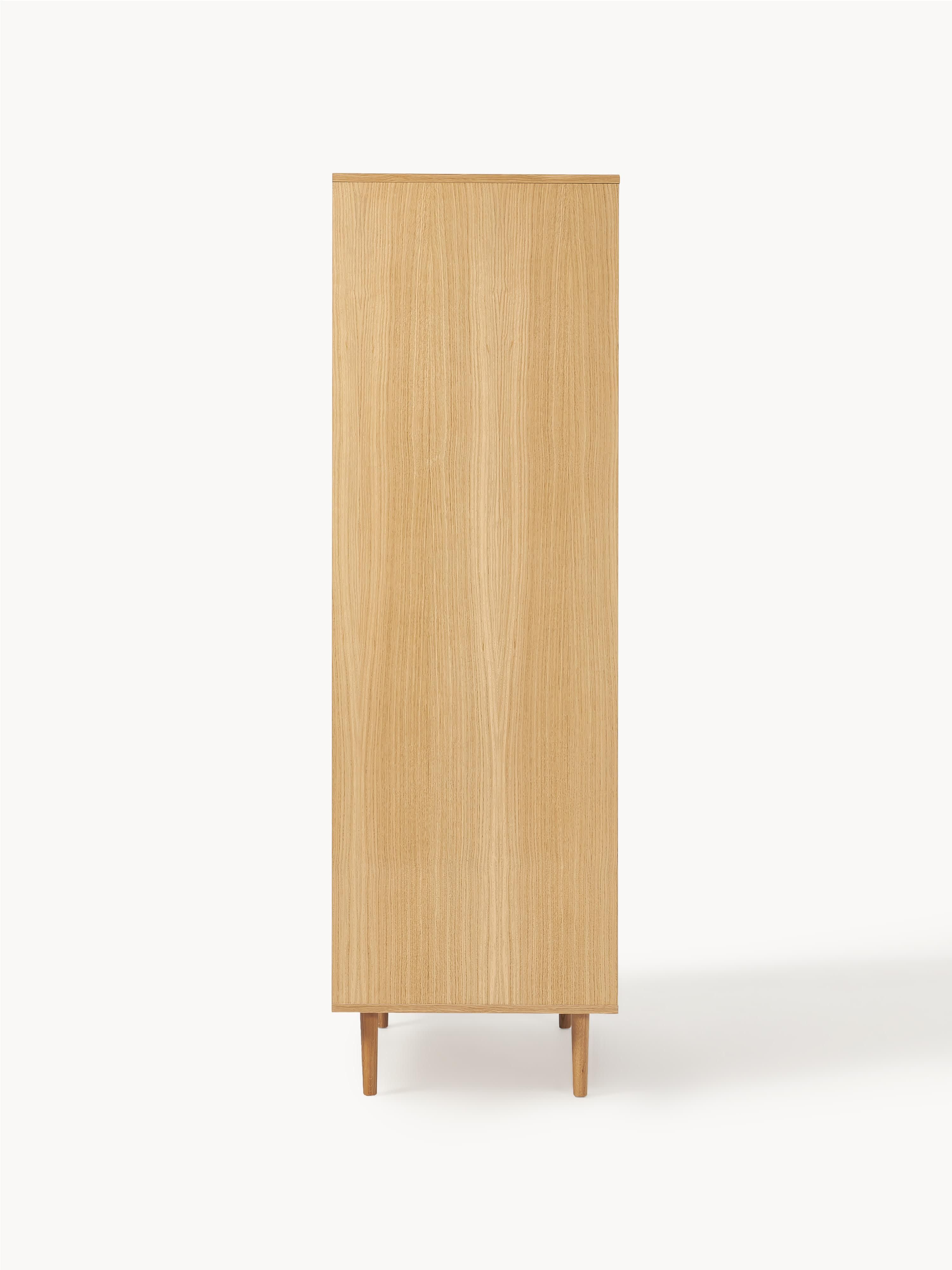 Kleiner Kleiderschrank Aries mit Wiener Geflecht, 2-türig