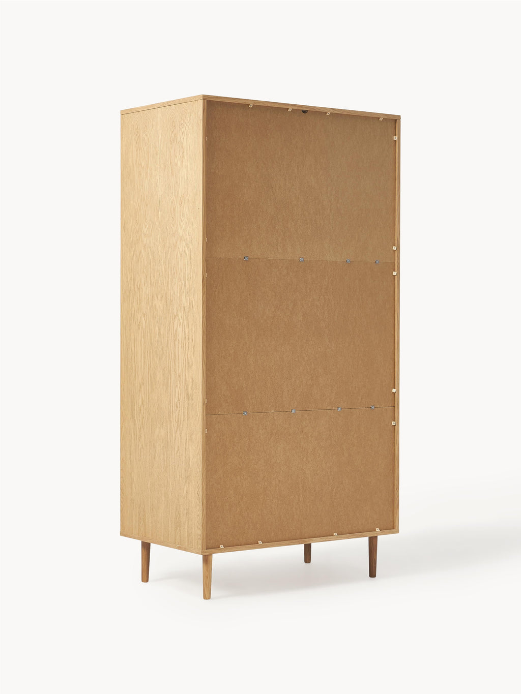 Kleiner Kleiderschrank Aries mit Wiener Geflecht, 2-türig