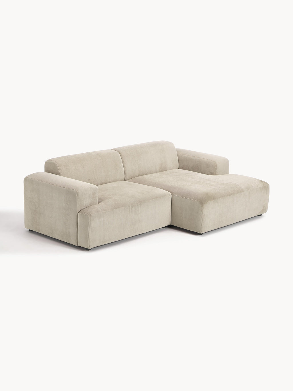 Cord-Ecksofa Melva (3-Sitzer)