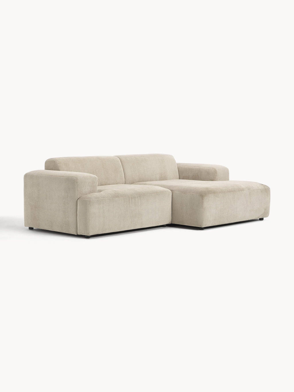 Cord-Ecksofa Melva (3-Sitzer)