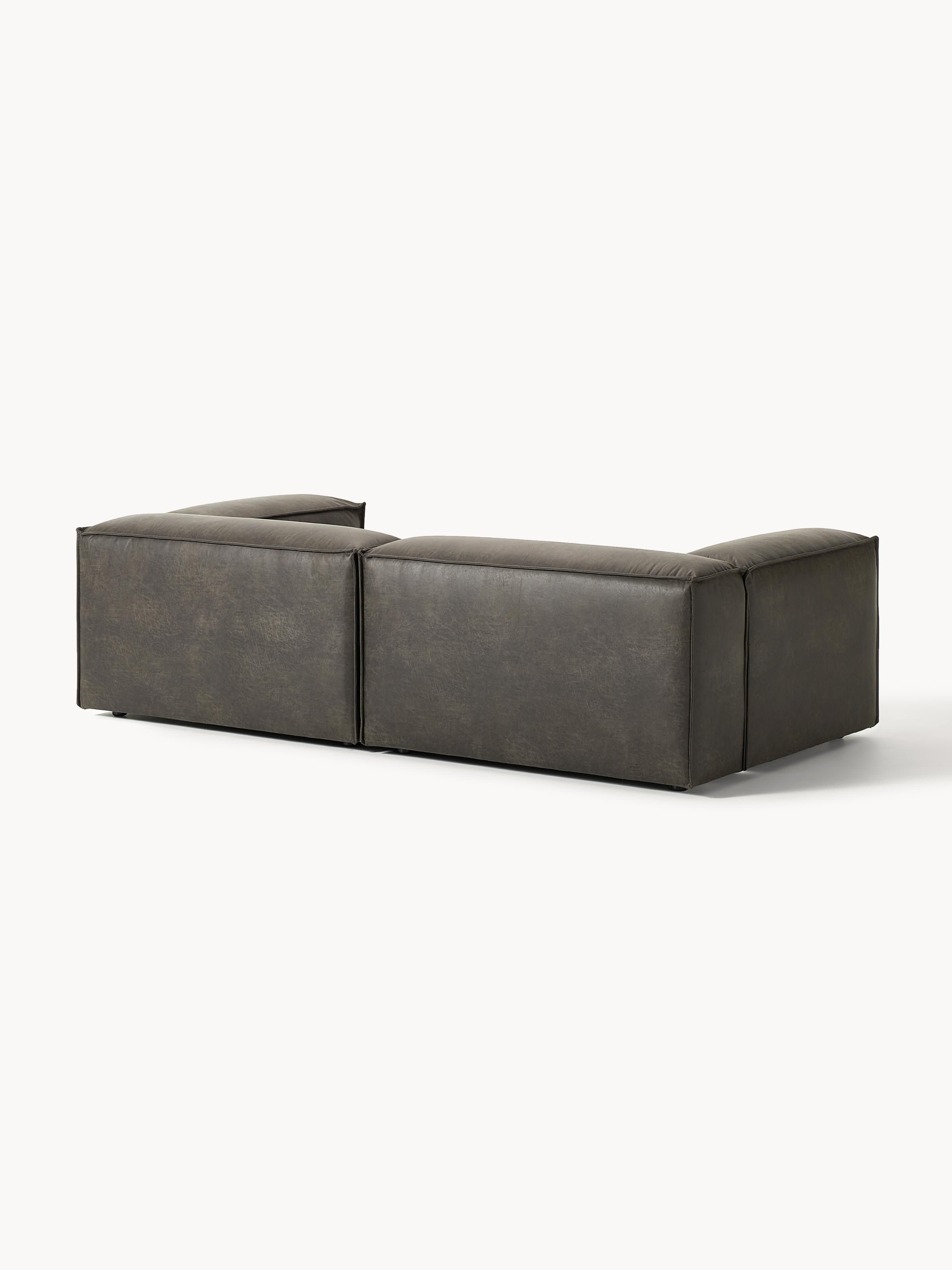 Modulares Sofa Lennon (3-Sitzer) aus Leder