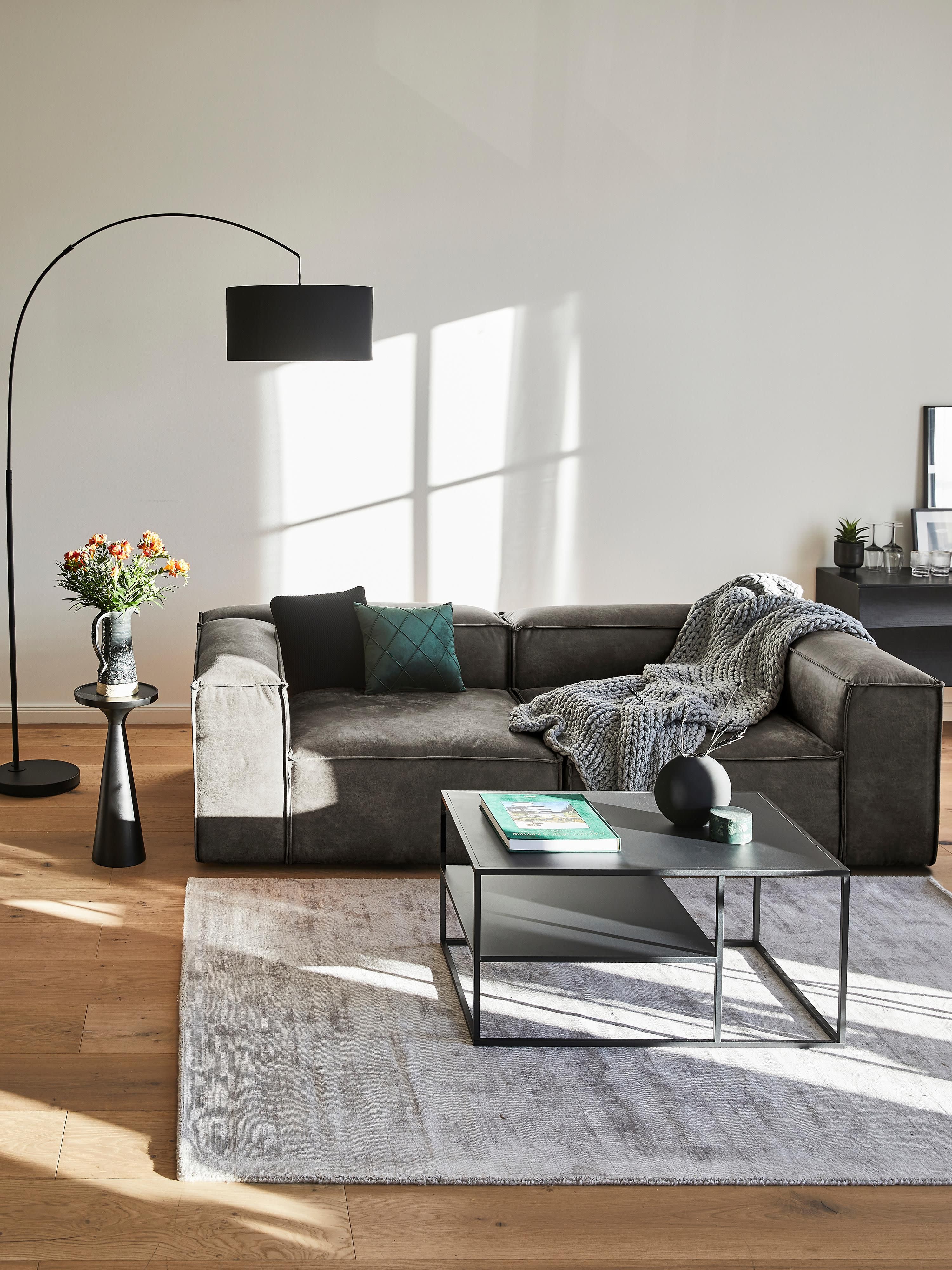Modulares Sofa Lennon (3-Sitzer) aus Leder