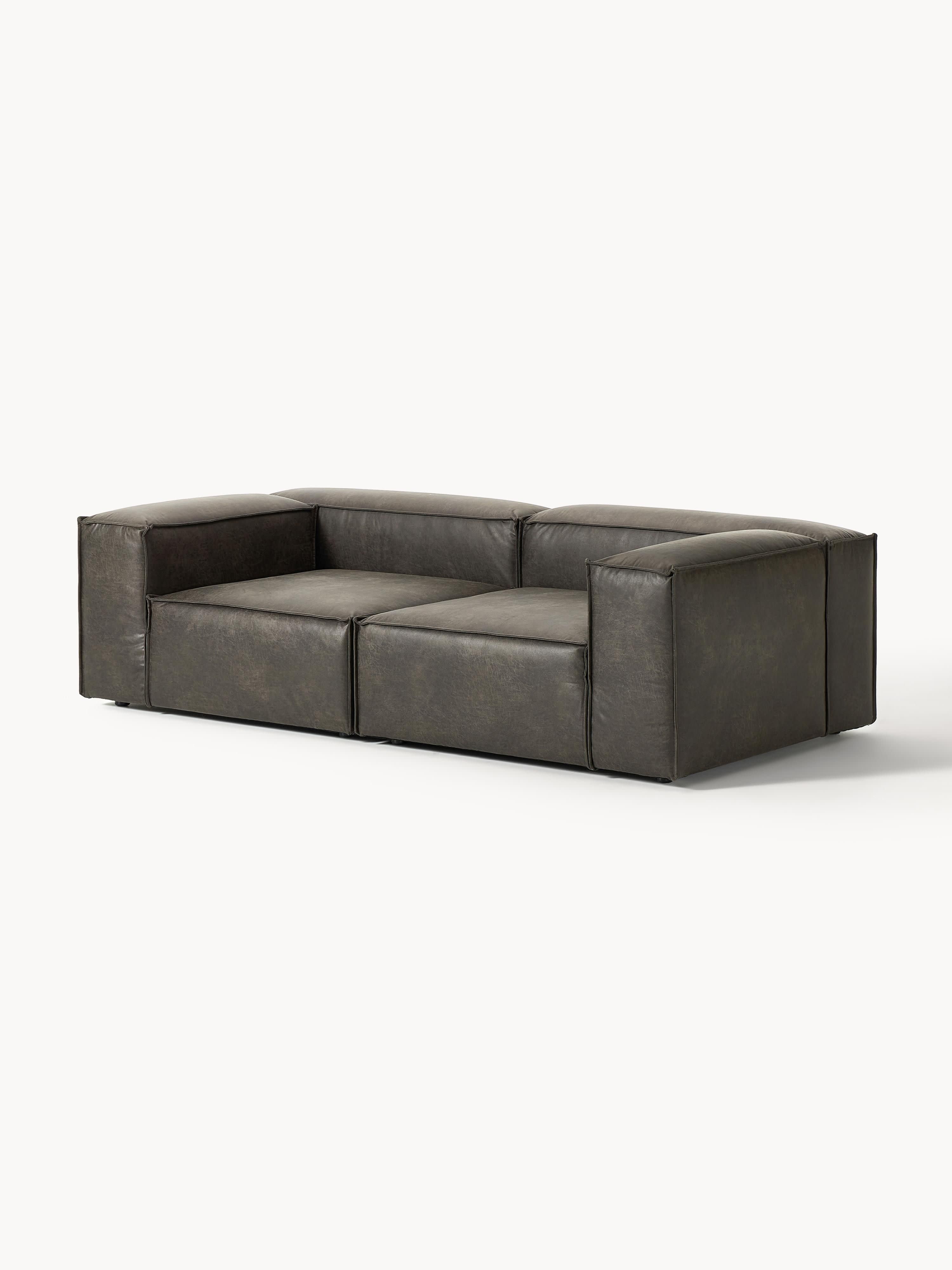 Modulares Sofa Lennon (3-Sitzer) aus Leder