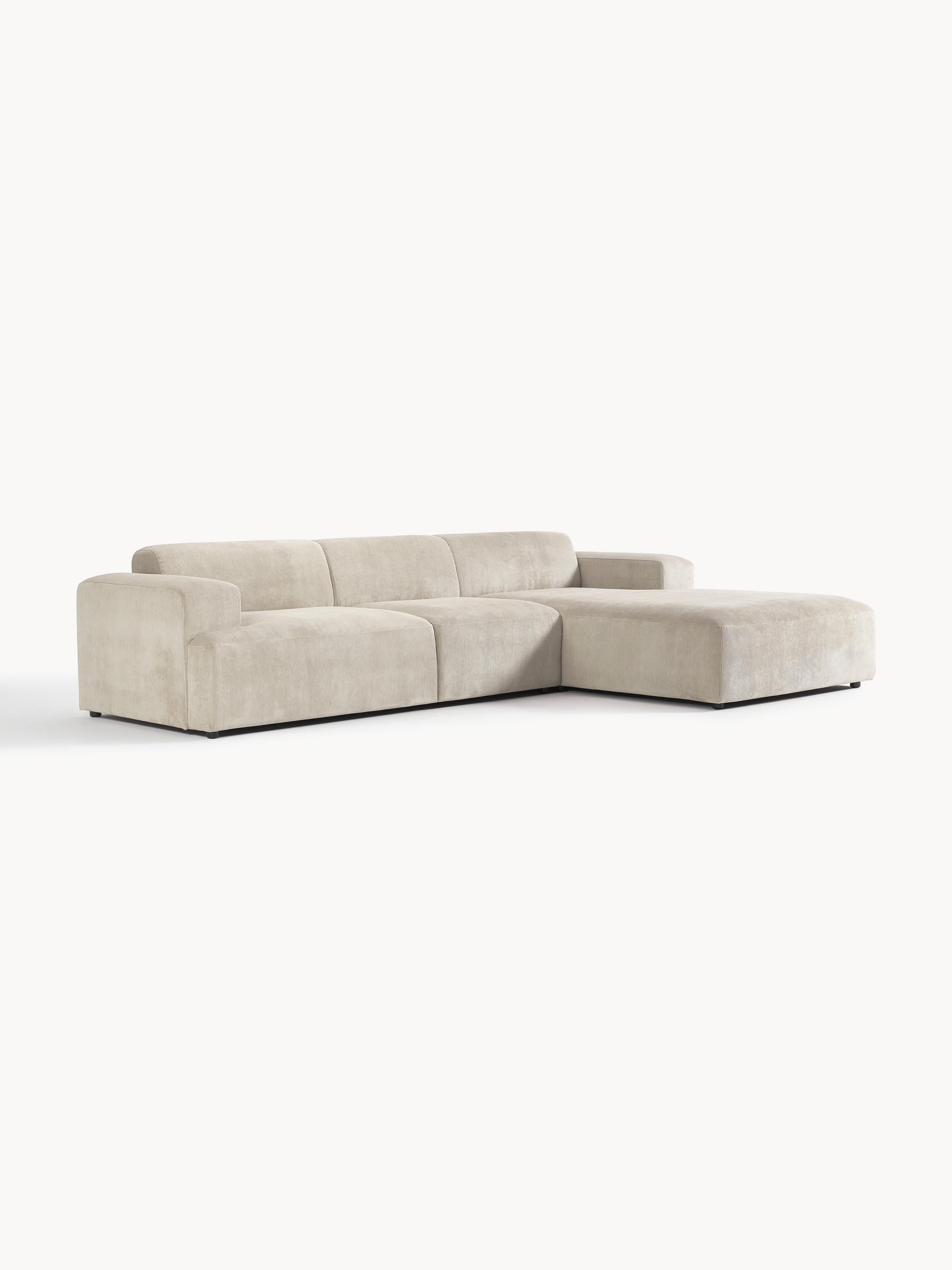 Cord-Ecksofa Melva (4-Sitzer)