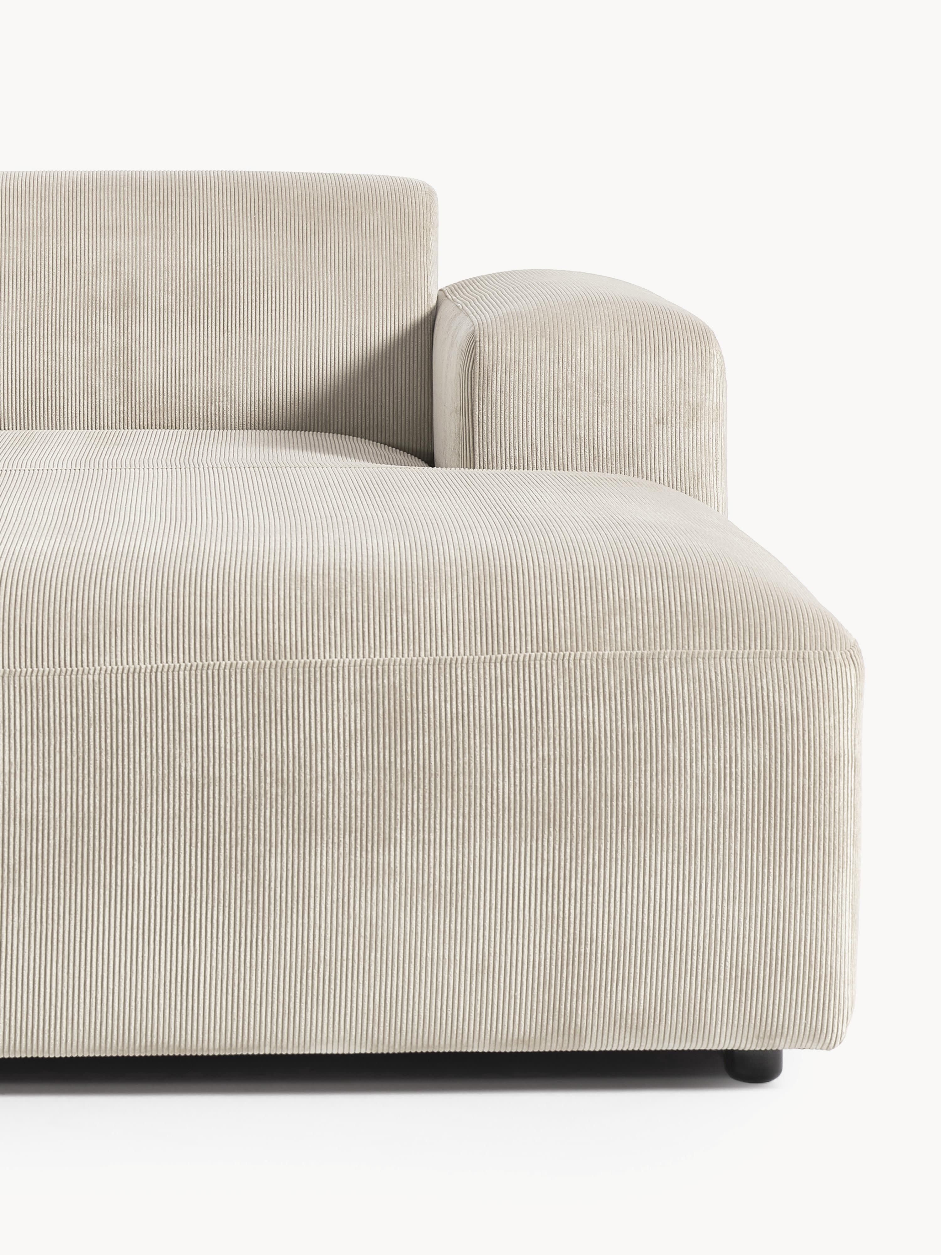 Cord-Ecksofa Melva (4-Sitzer)
