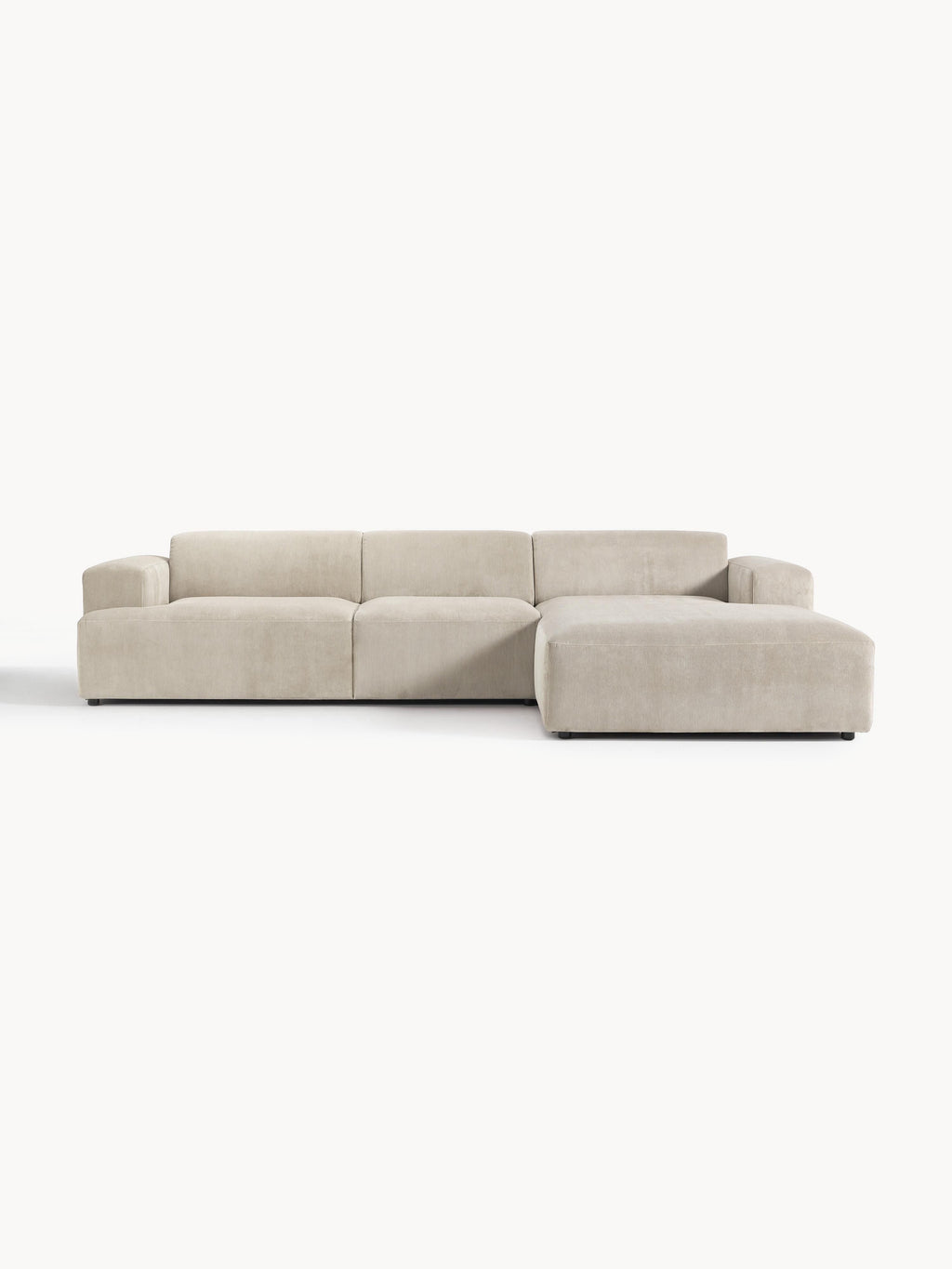 Galeriebild 1 - Cord-Ecksofa Melva (4-Sitzer)