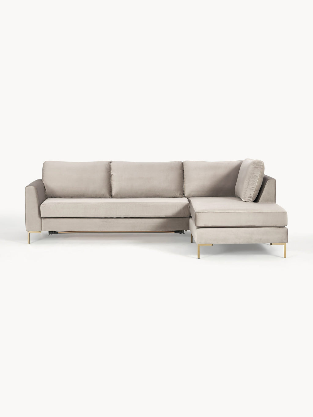 Galeriebild 1 - Samt-Schlafsofa Luna mit Matratze