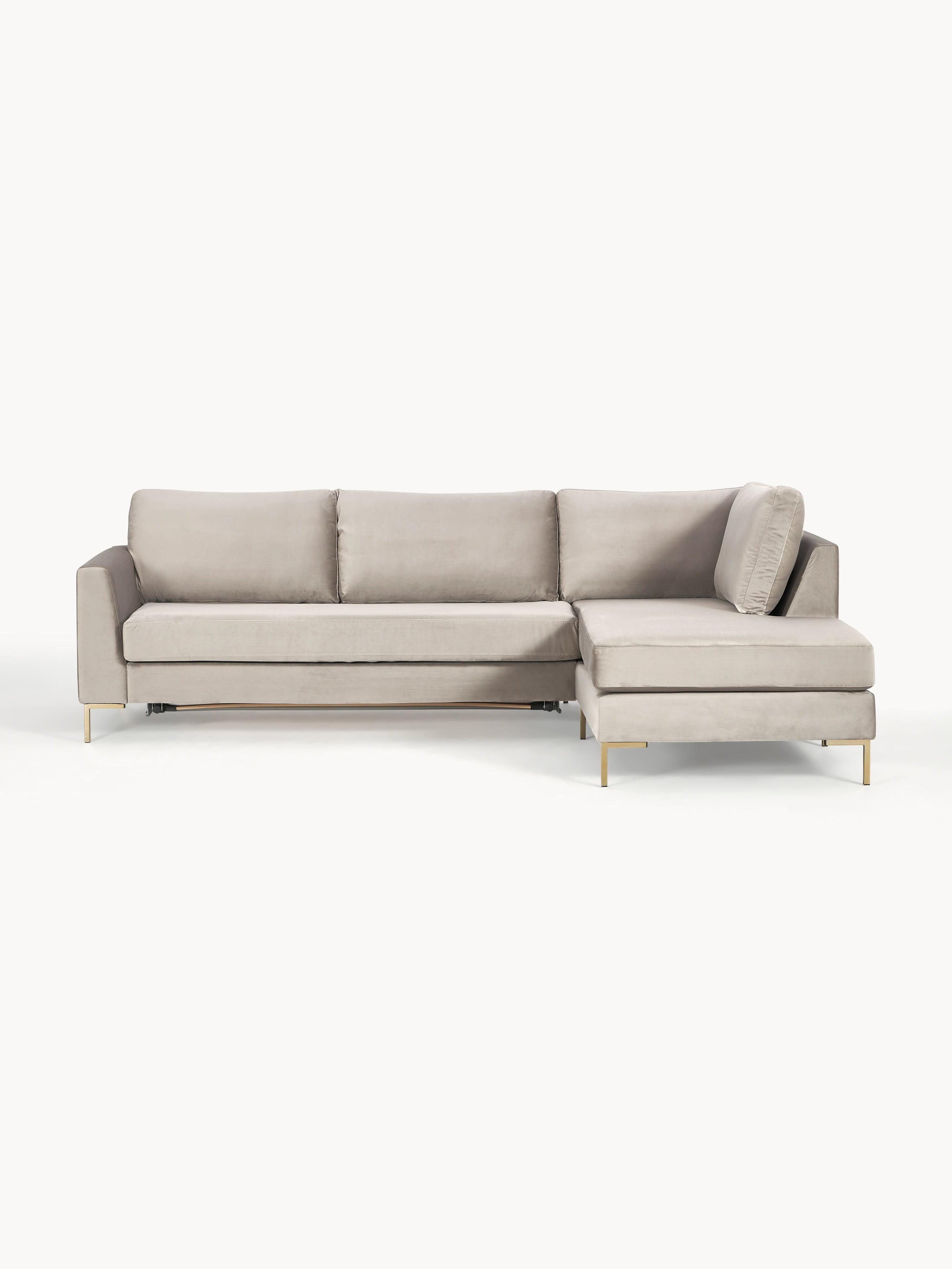 Galeriebild 1 - Samt-Schlafsofa Luna mit Matratze