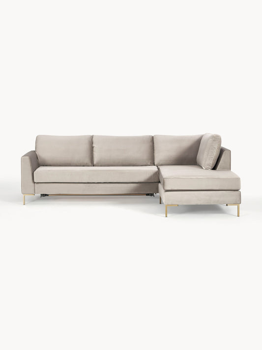 Galeriebild 1 - Samt-Schlafsofa Luna mit Matratze