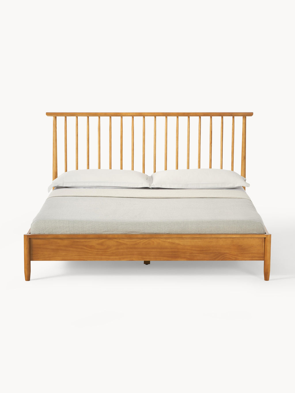Holzbett Windsor mit Kopfteil aus Kiefernholz