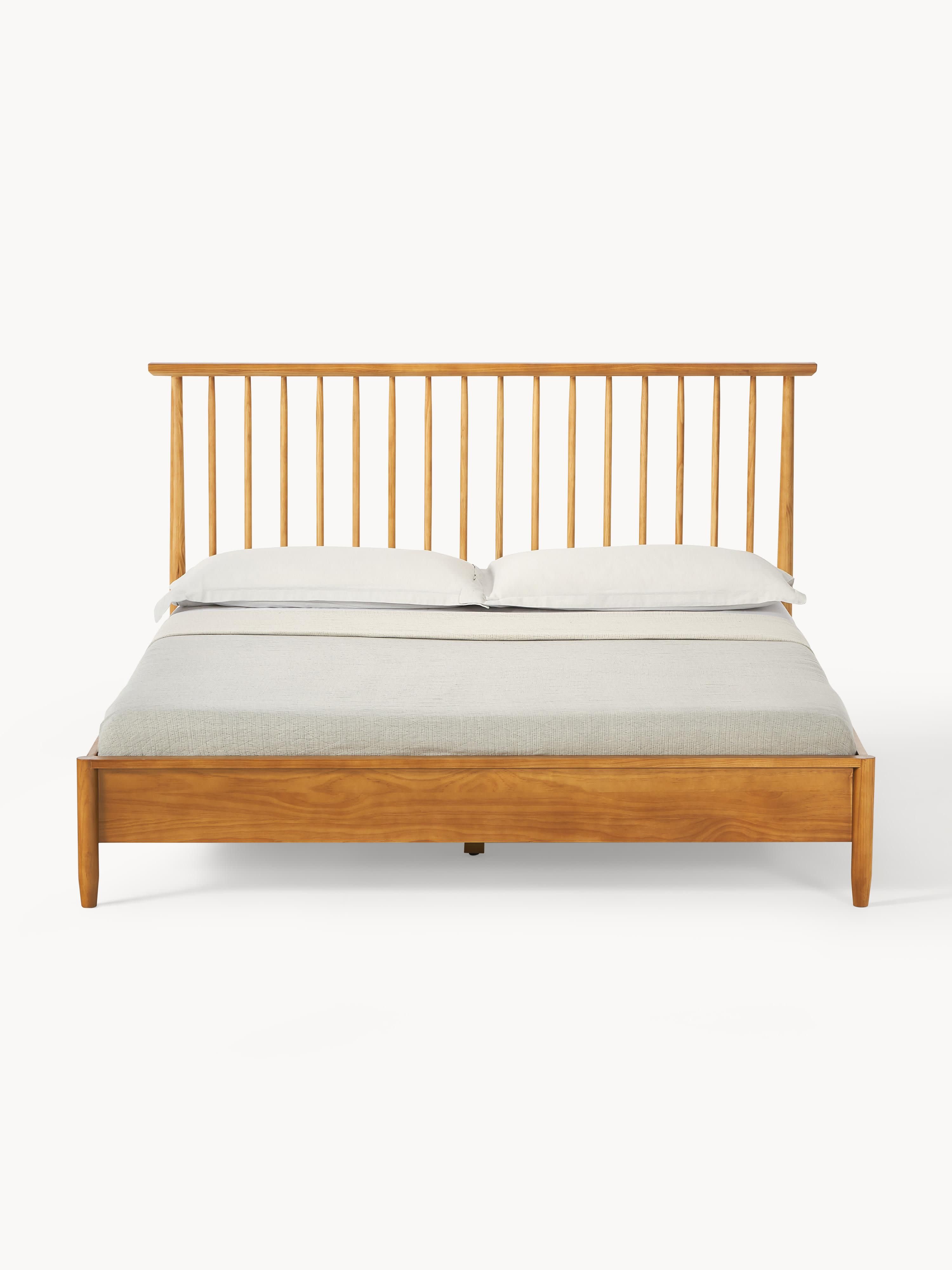 Holzbett Windsor mit Kopfteil aus Kiefernholz