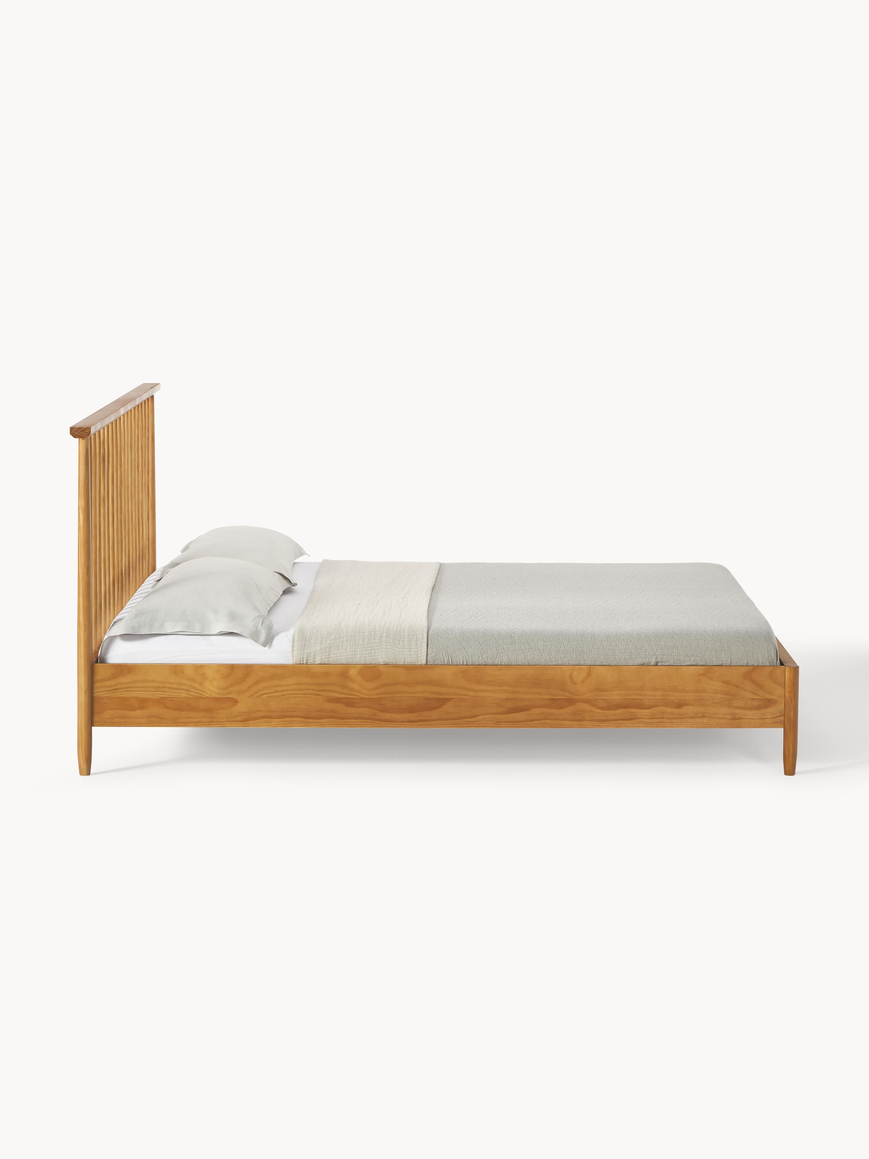 Holzbett Windsor mit Kopfteil aus Kiefernholz
