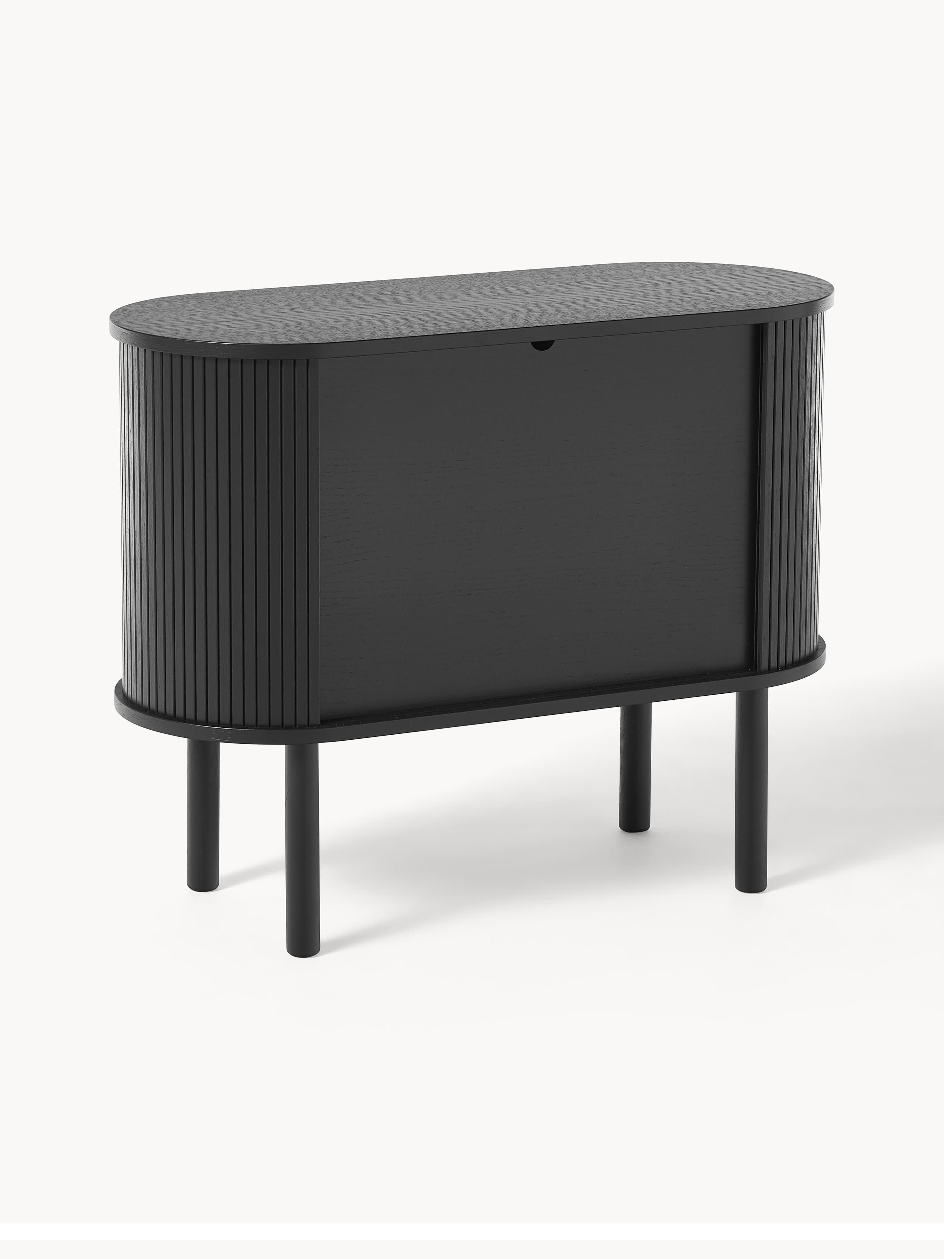 Kleines Sideboard Calary mit geriffelter Front