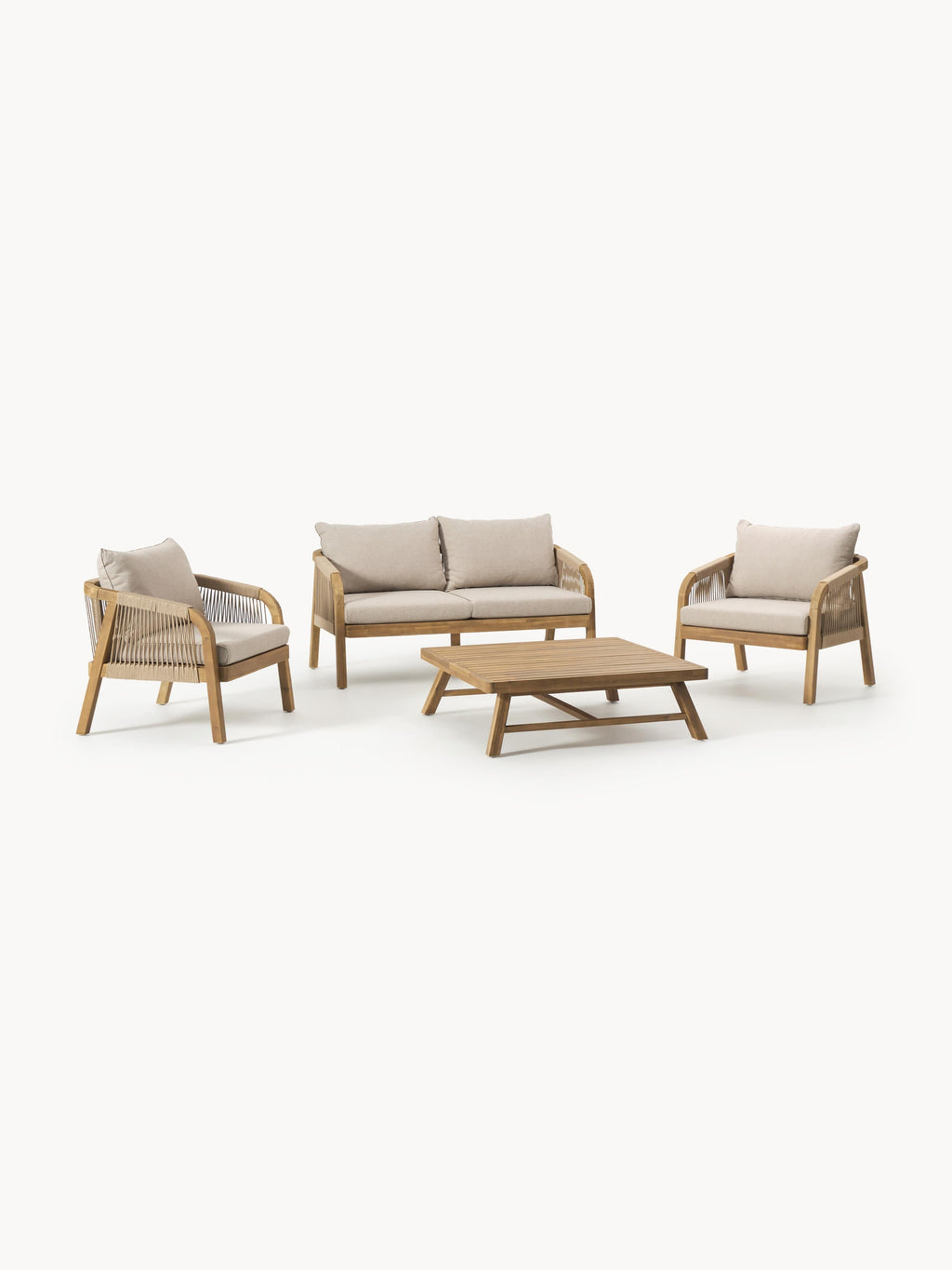 Galeriebild 1 - Garten-Lounge-Set Lu aus Akazienholz