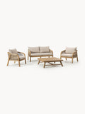 Galeriebild 1 - Garten-Lounge-Set Lu aus Akazienholz