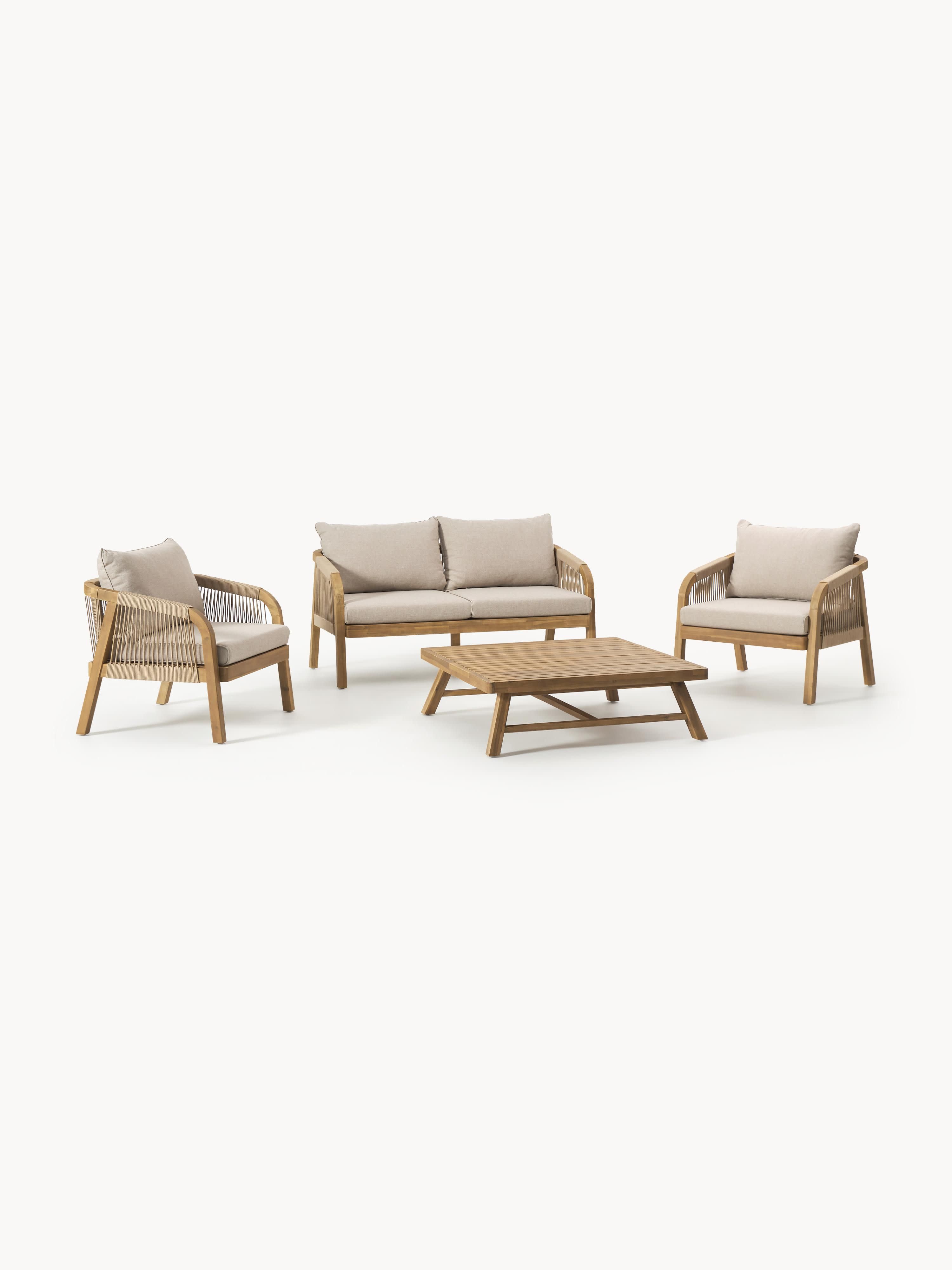 Galeriebild 1 - Garten-Lounge-Set Lu aus Akazienholz
