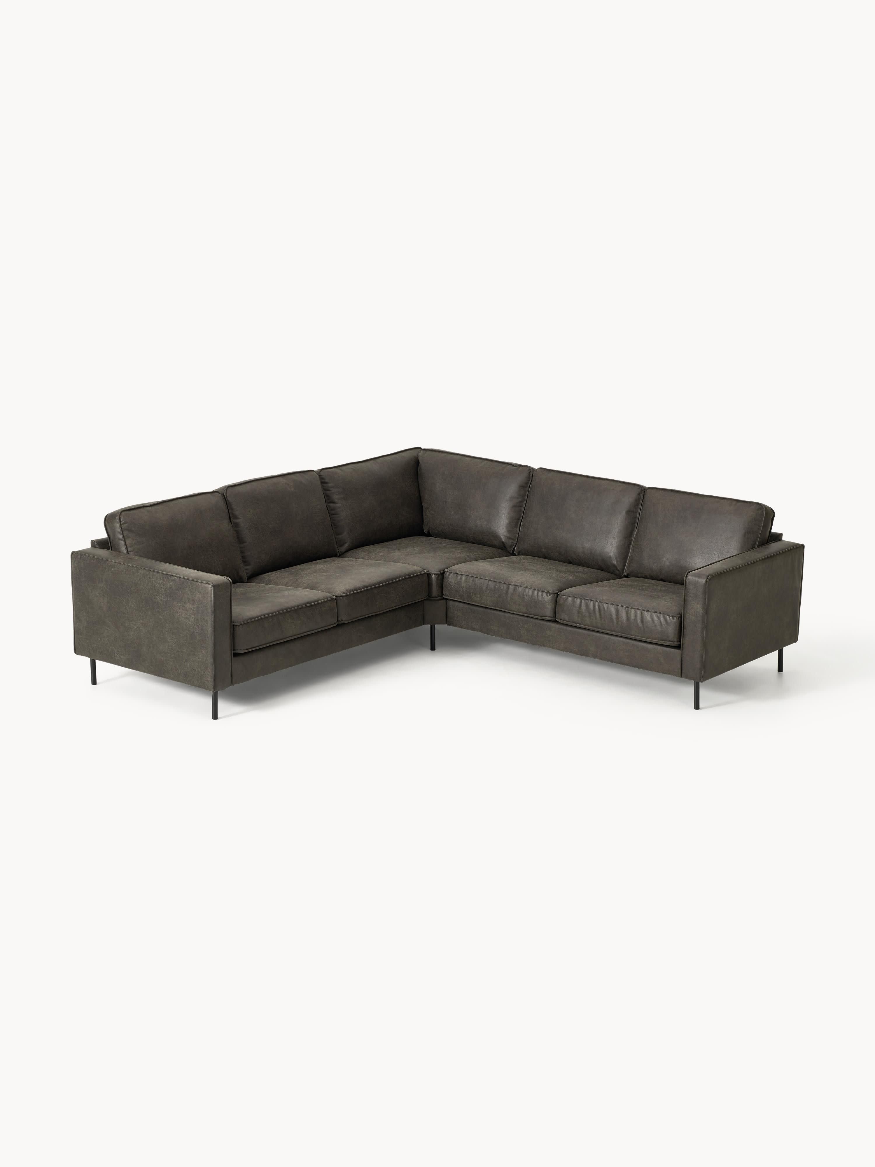 Galeriebild 1 - Ecksofa Hunter aus Leder (4-Sitzer)