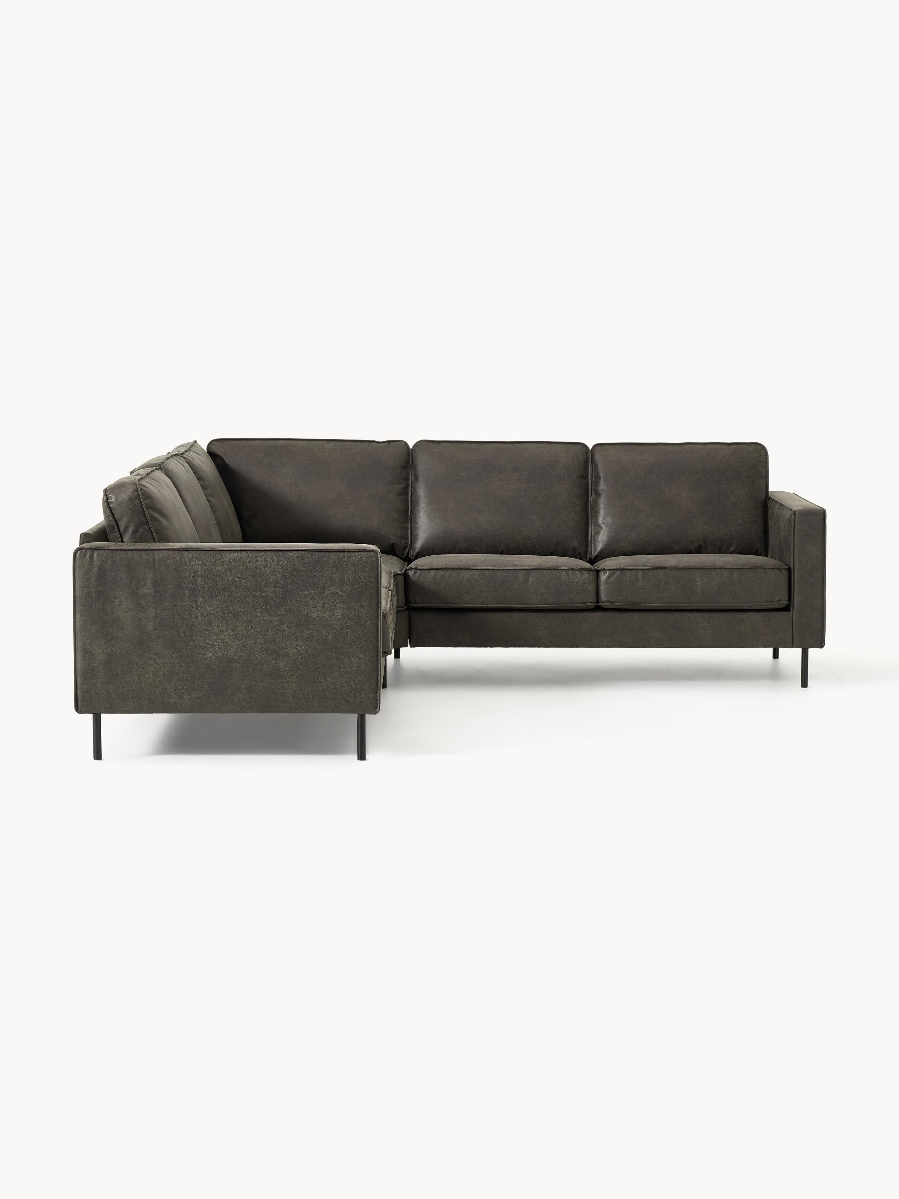 Ecksofa Hunter aus Leder (4-Sitzer)