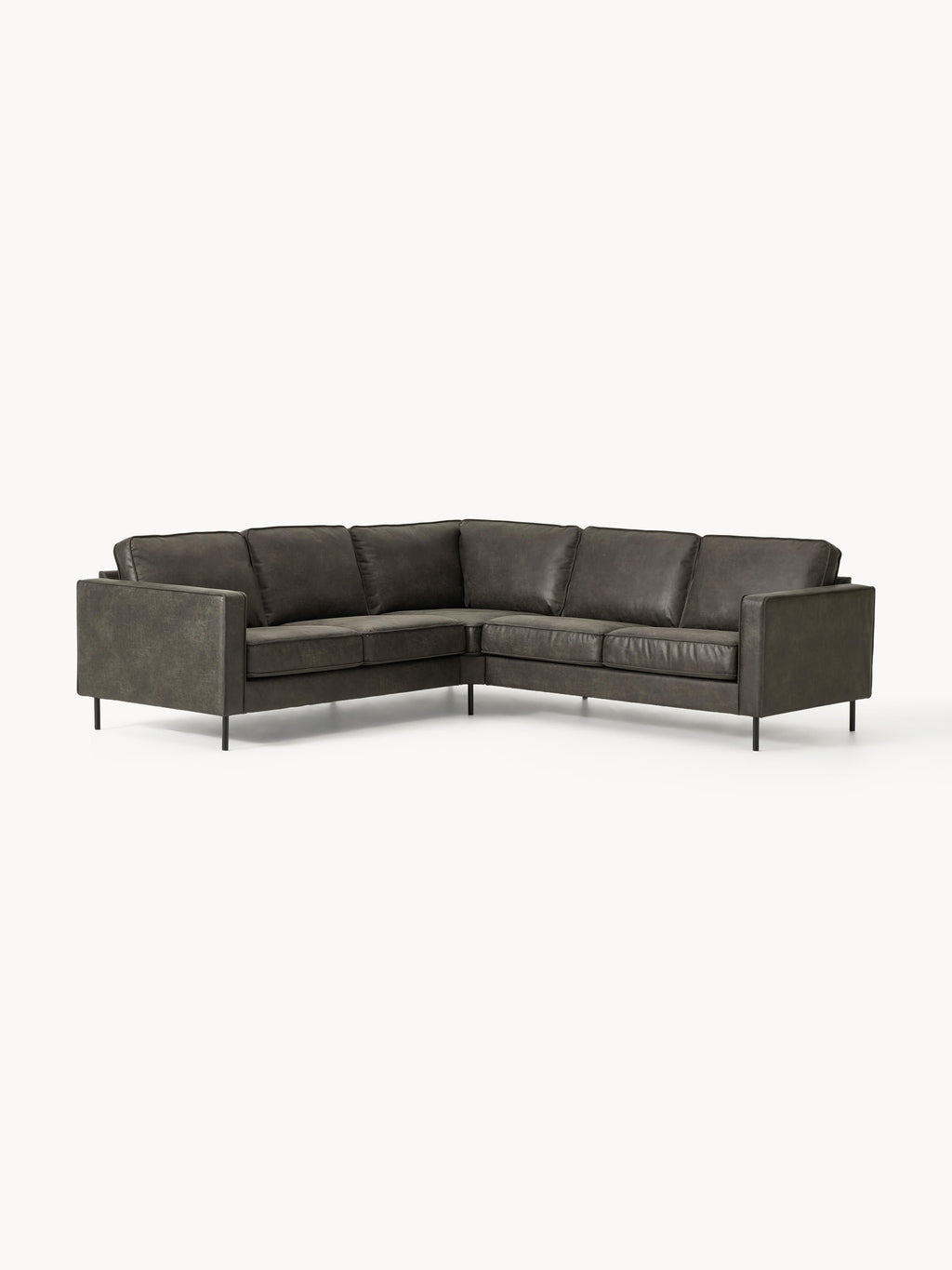 Ecksofa Hunter aus Leder (4-Sitzer)