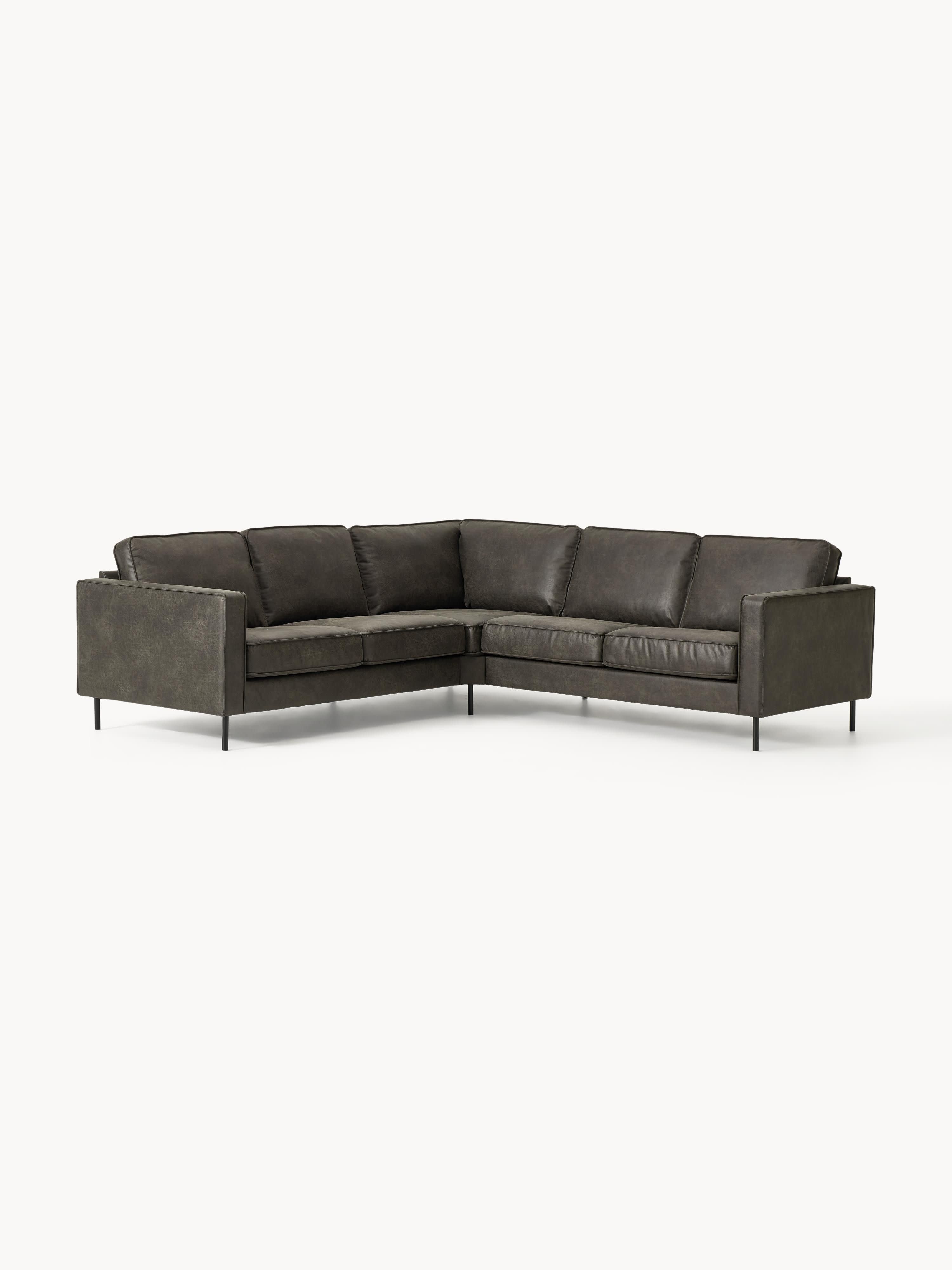 Ecksofa Hunter aus Leder (4-Sitzer)