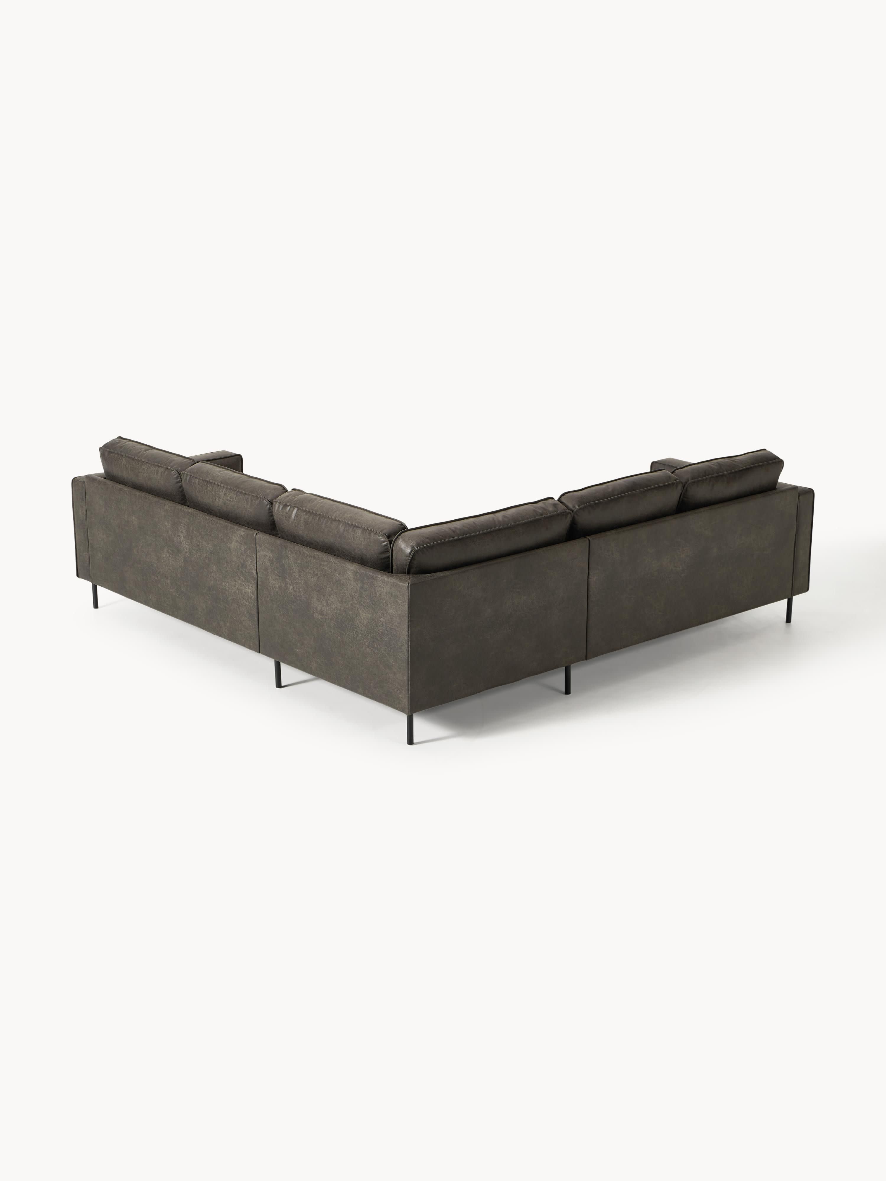 Ecksofa Hunter aus Leder (4-Sitzer)