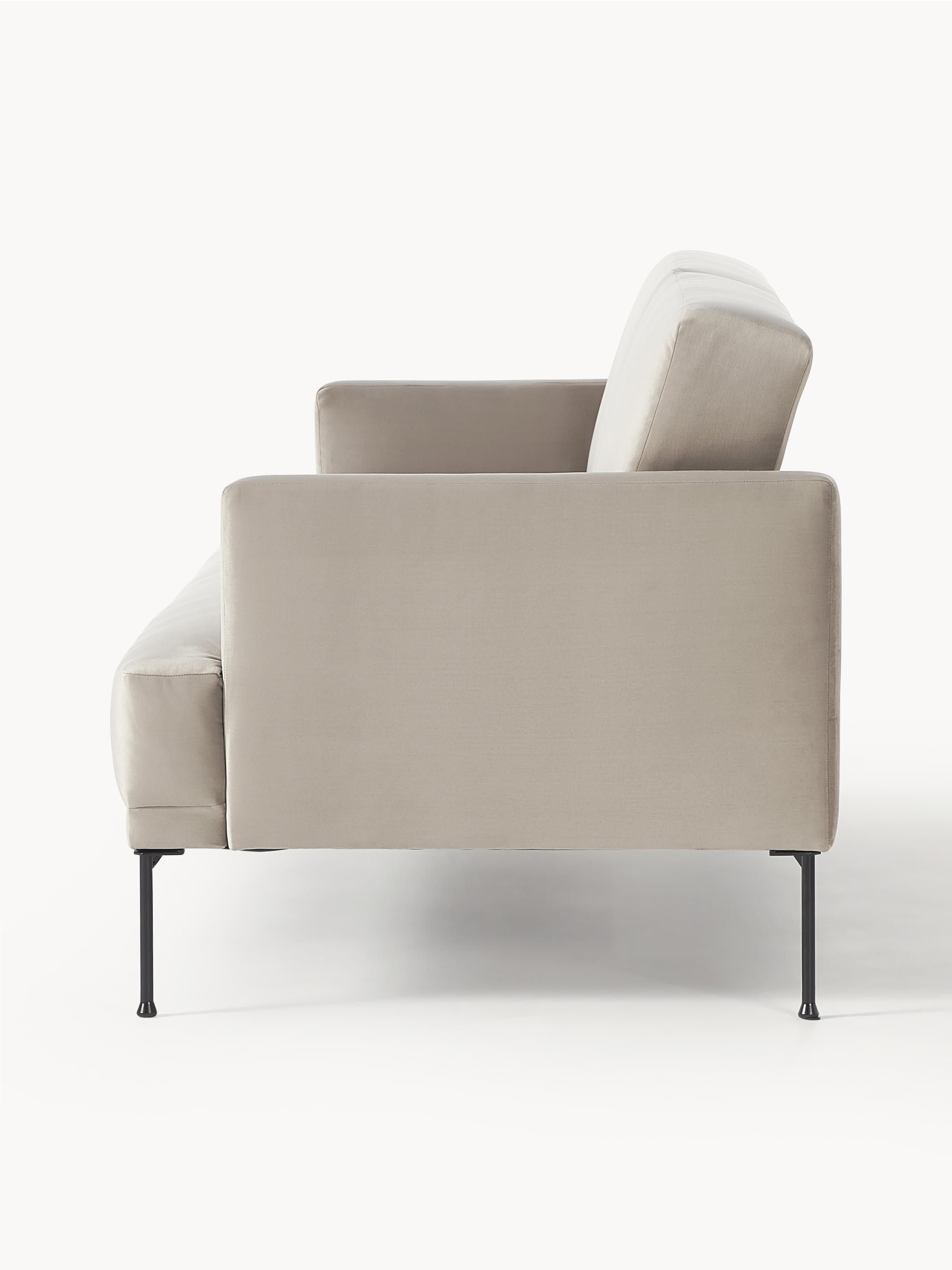 Samt-Schlafsofa Fluente (3-Sitzer)
