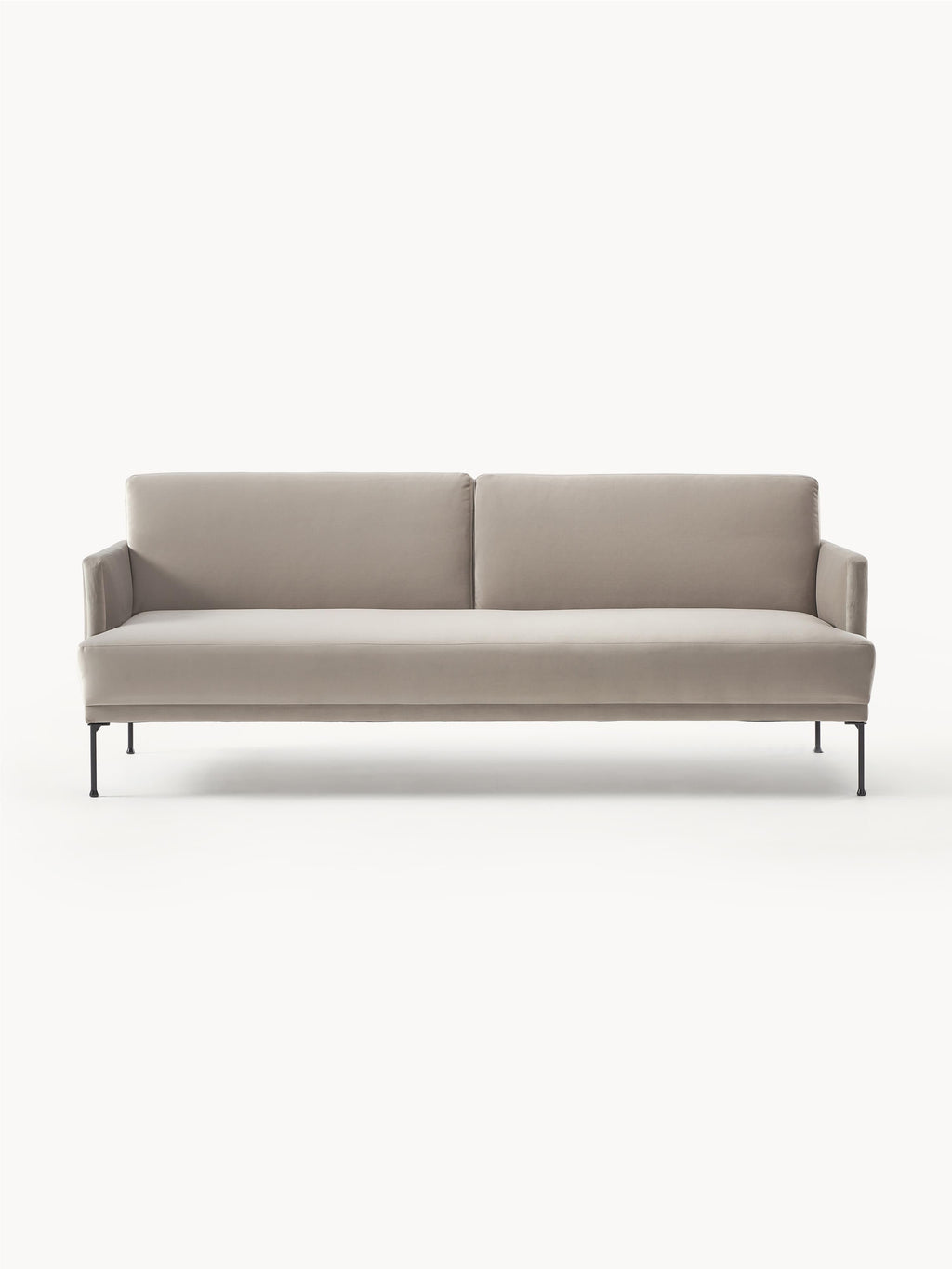 Galeriebild 1 - Samt-Schlafsofa Fluente (3-Sitzer)