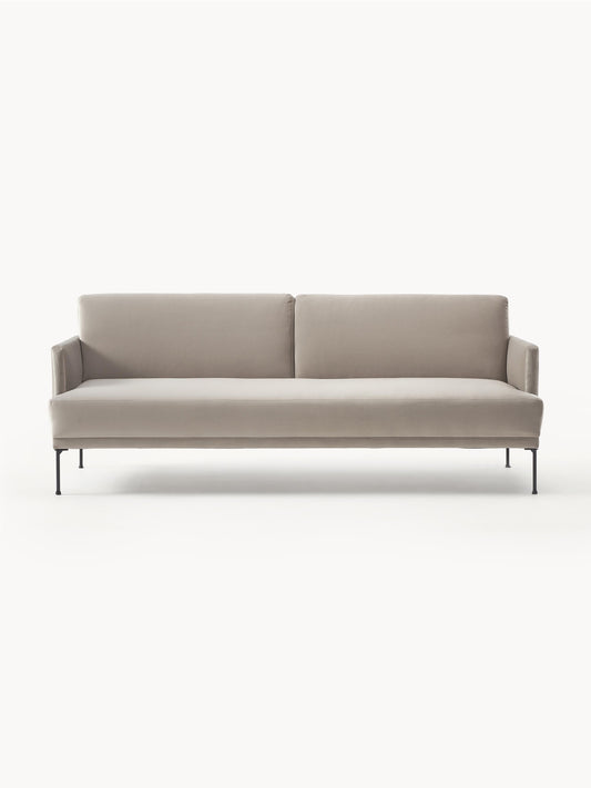 Galeriebild 1 - Samt-Schlafsofa Fluente (3-Sitzer)