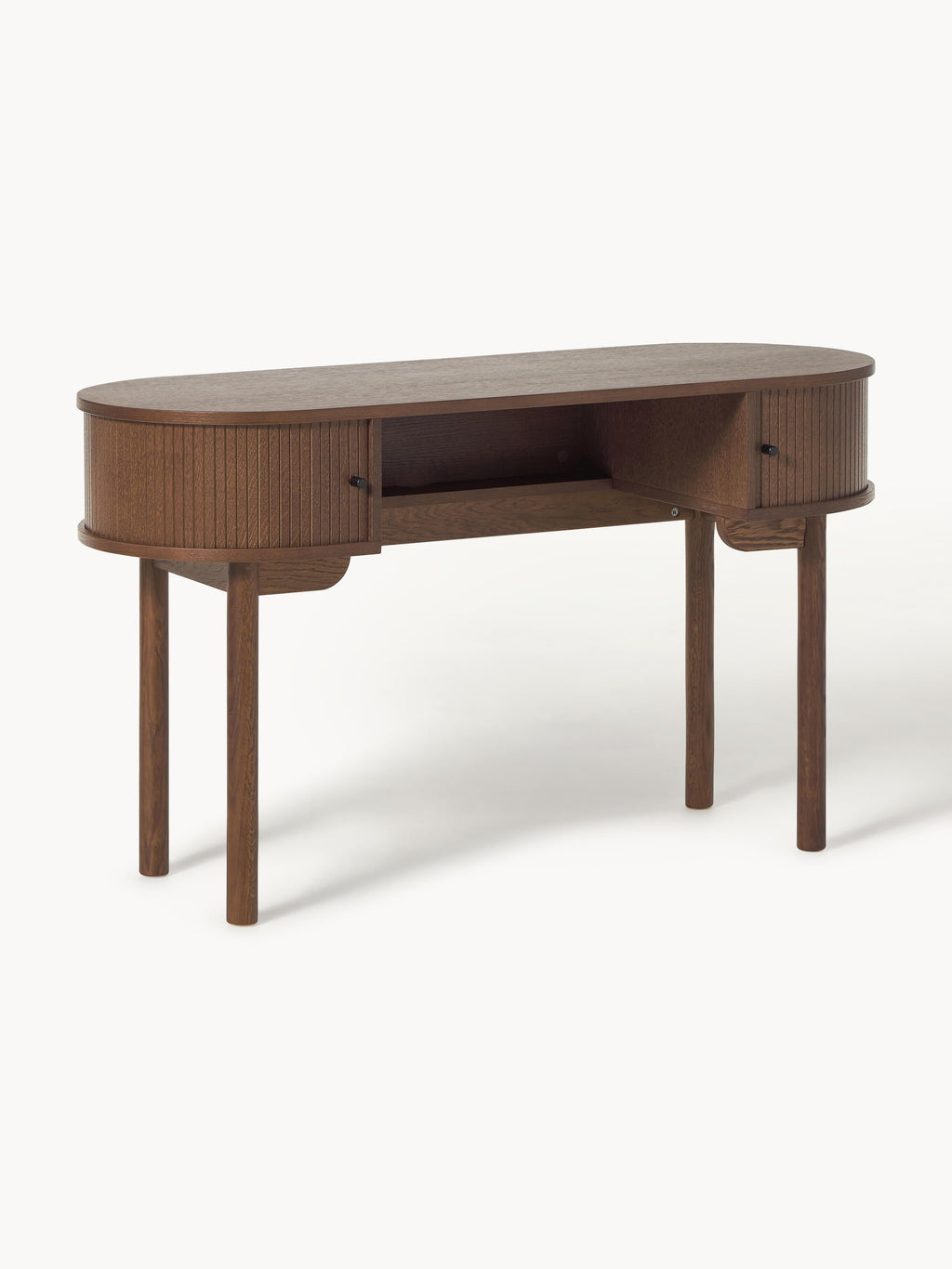 Galeriebild 1 - Schreibtisch Calary mit geriffelter Front