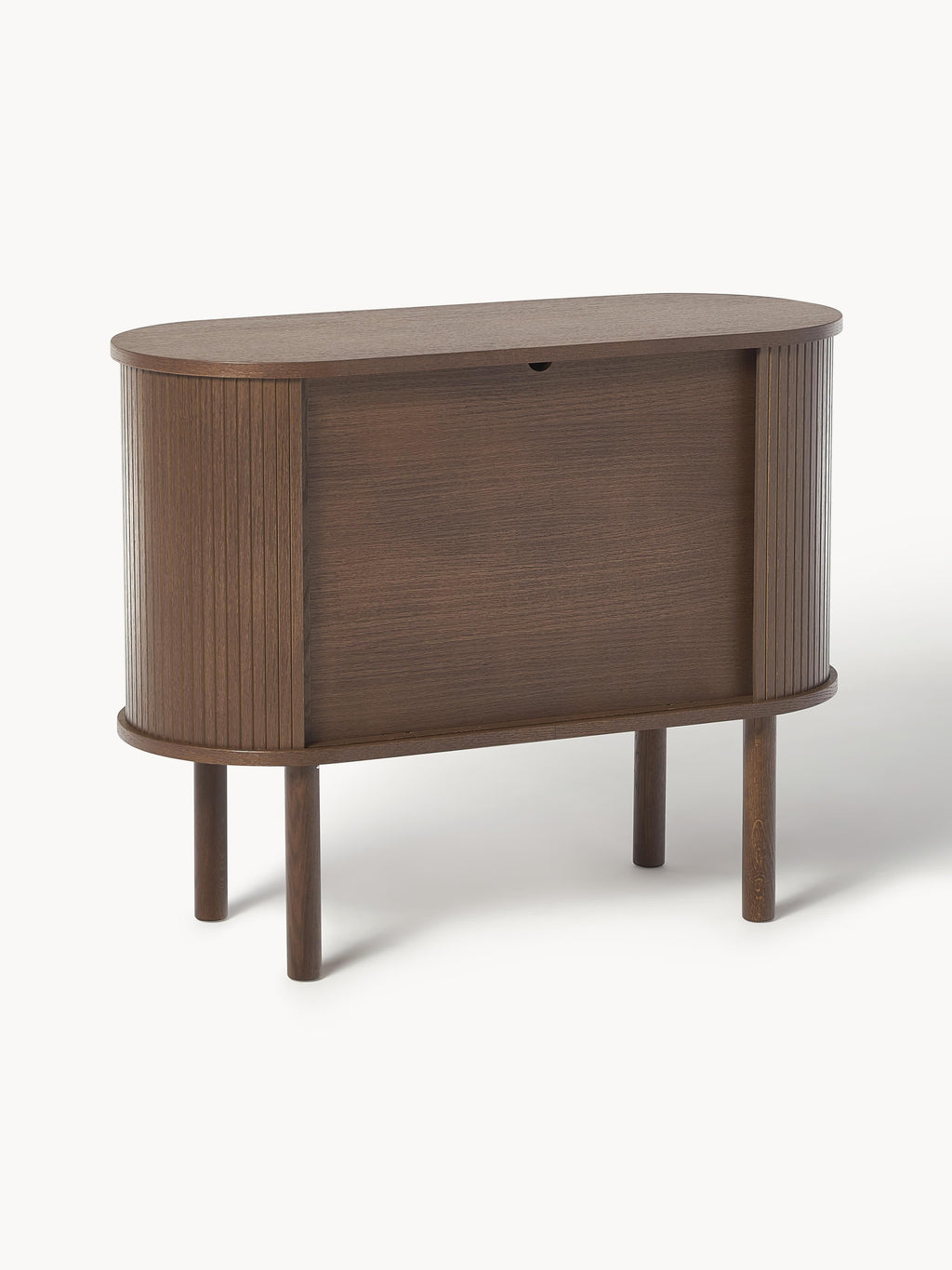 Kleines Sideboard Calary mit geriffelter Front