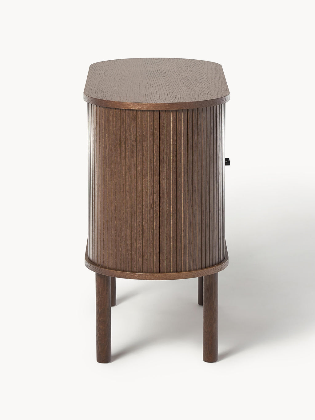 Kleines Sideboard Calary mit geriffelter Front