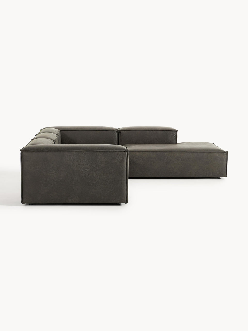Modulares XL-Ecksofa Lennon (4-Sitzer) aus Leder