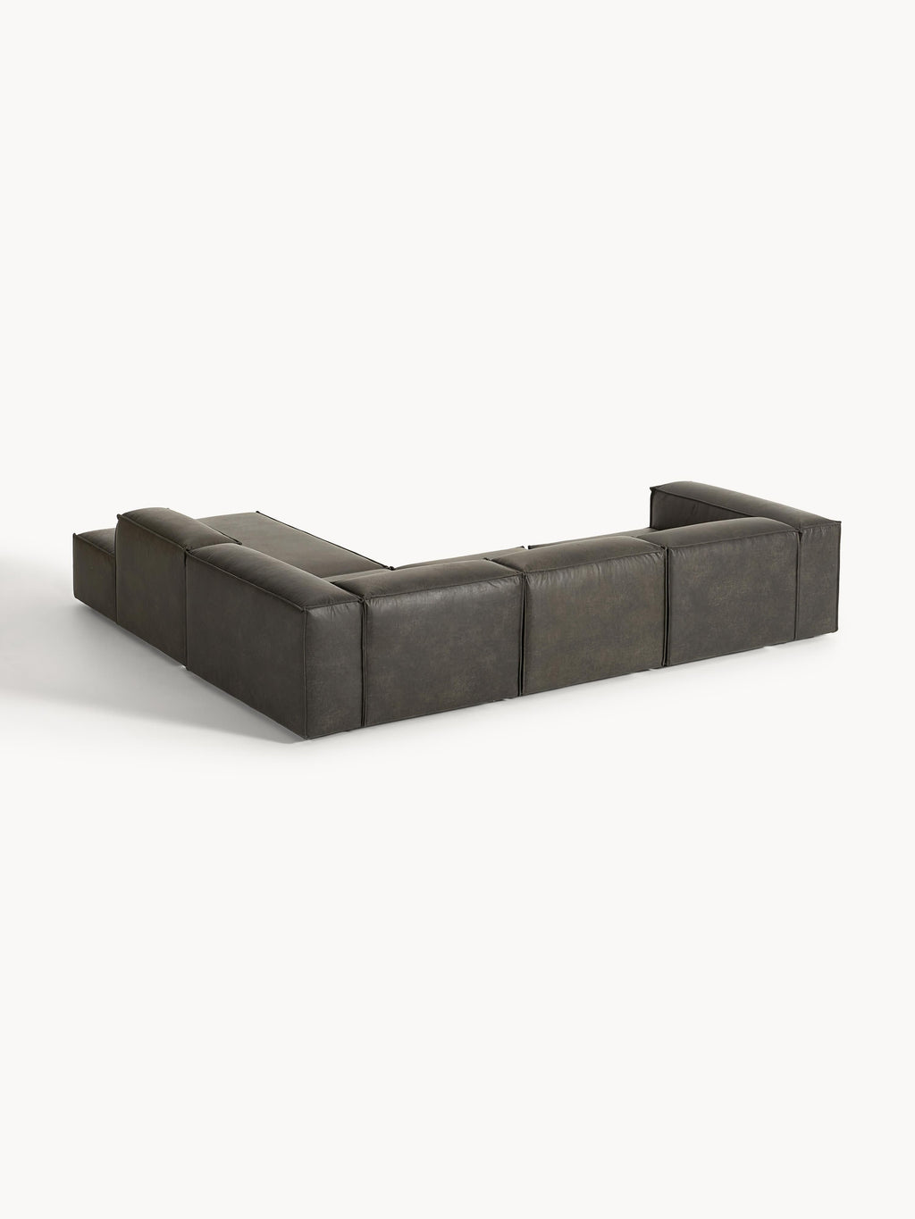 Modulares XL-Ecksofa Lennon (4-Sitzer) aus Leder