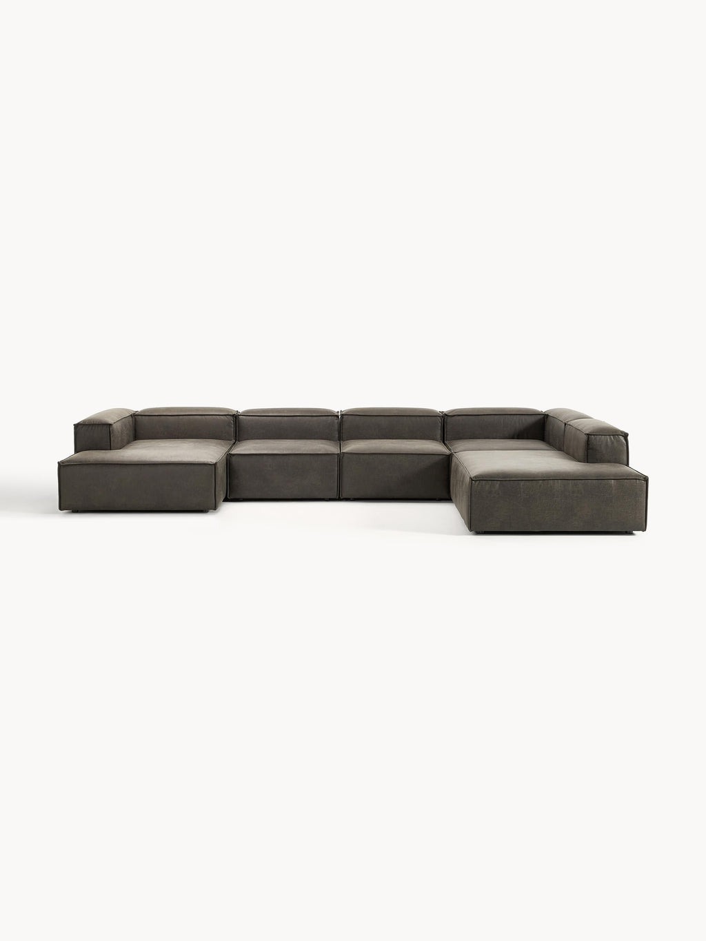 Modulares XL Sofa Lennon aus Leder