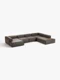 Galeriebild 1 - Modulares XL Sofa Lennon aus Leder