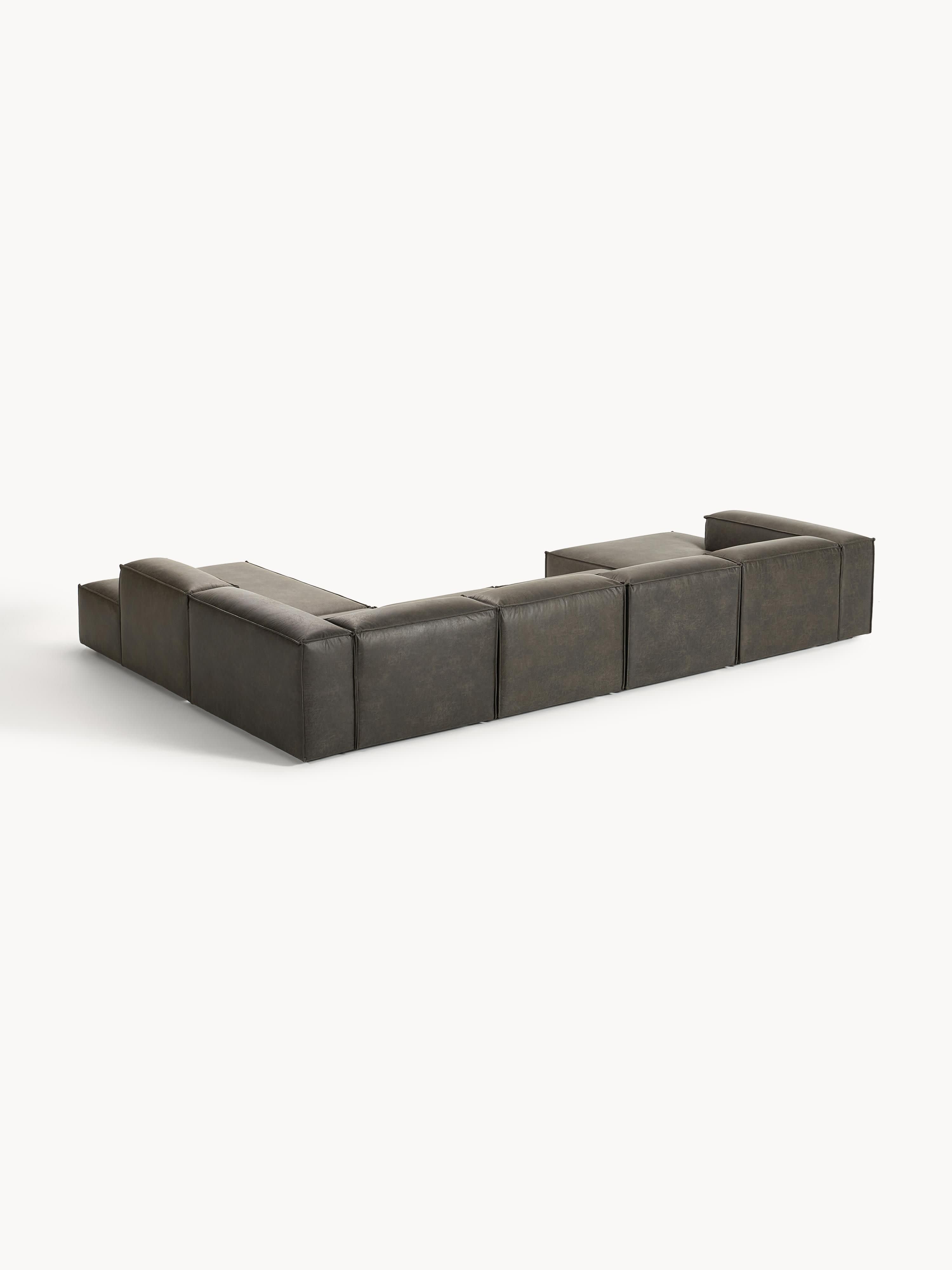 Modulares XL Sofa Lennon aus Leder