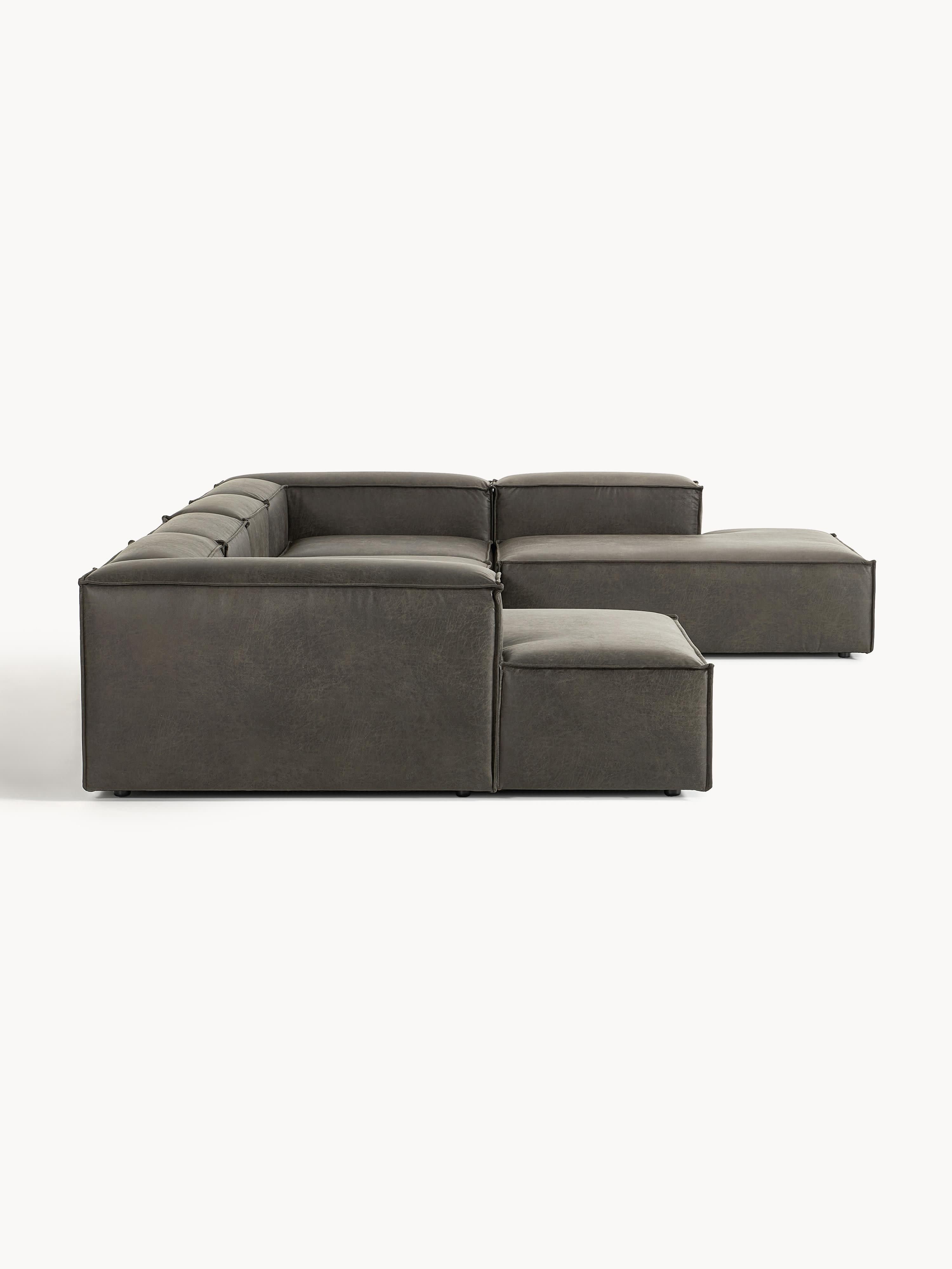 Modulares XL Sofa Lennon aus Leder