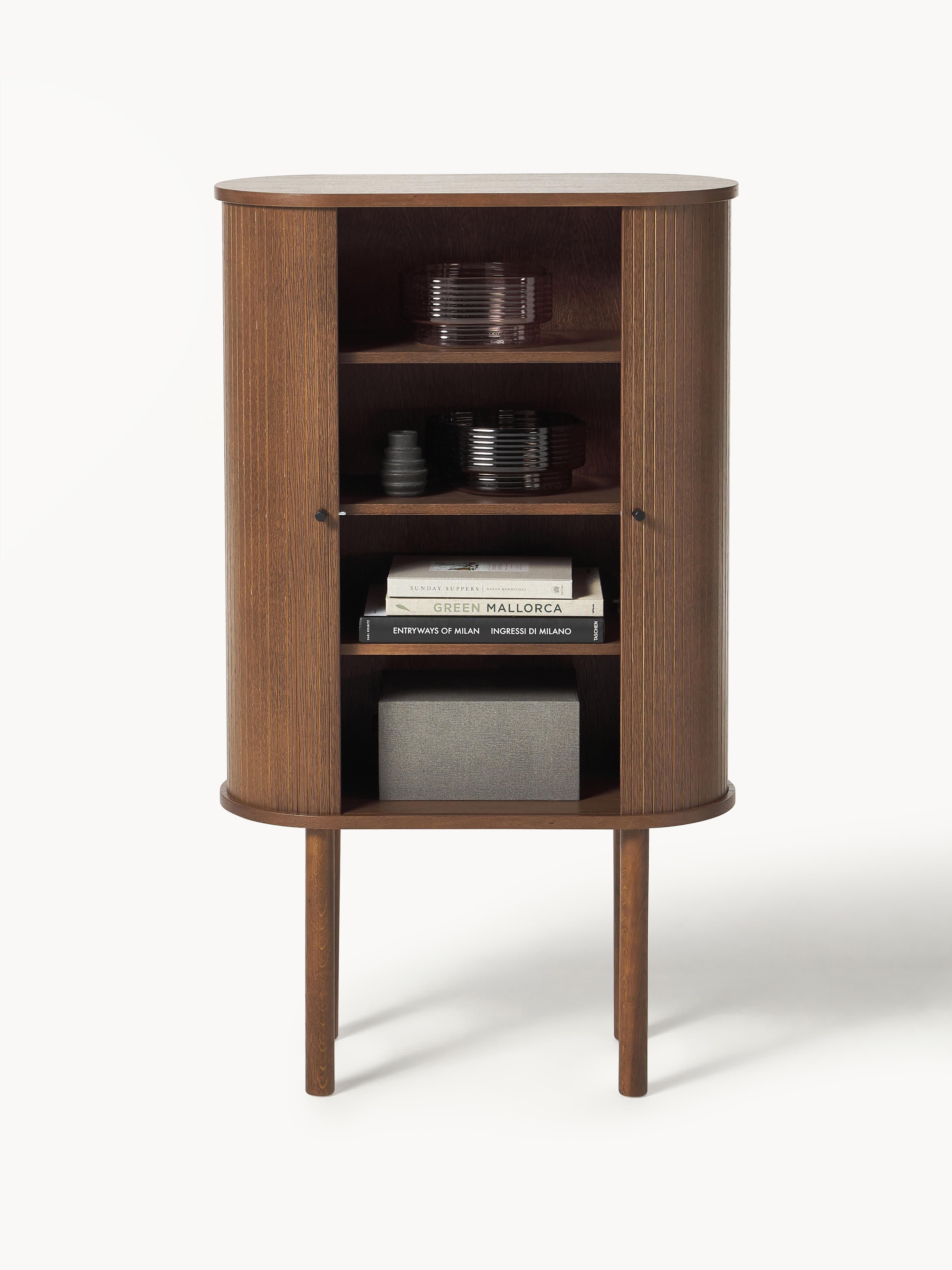 Highboard Calary mit geriffelter Front