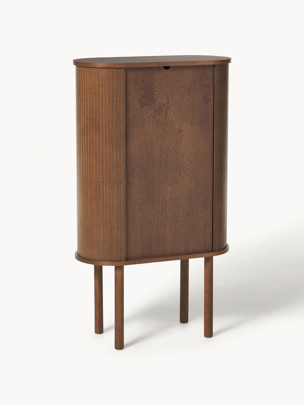 Highboard Calary mit geriffelter Front