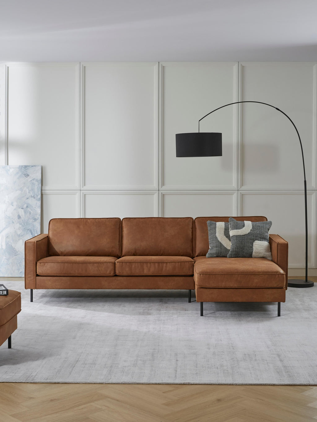 Leder-Ecksofa Hunter (3-Sitzer)