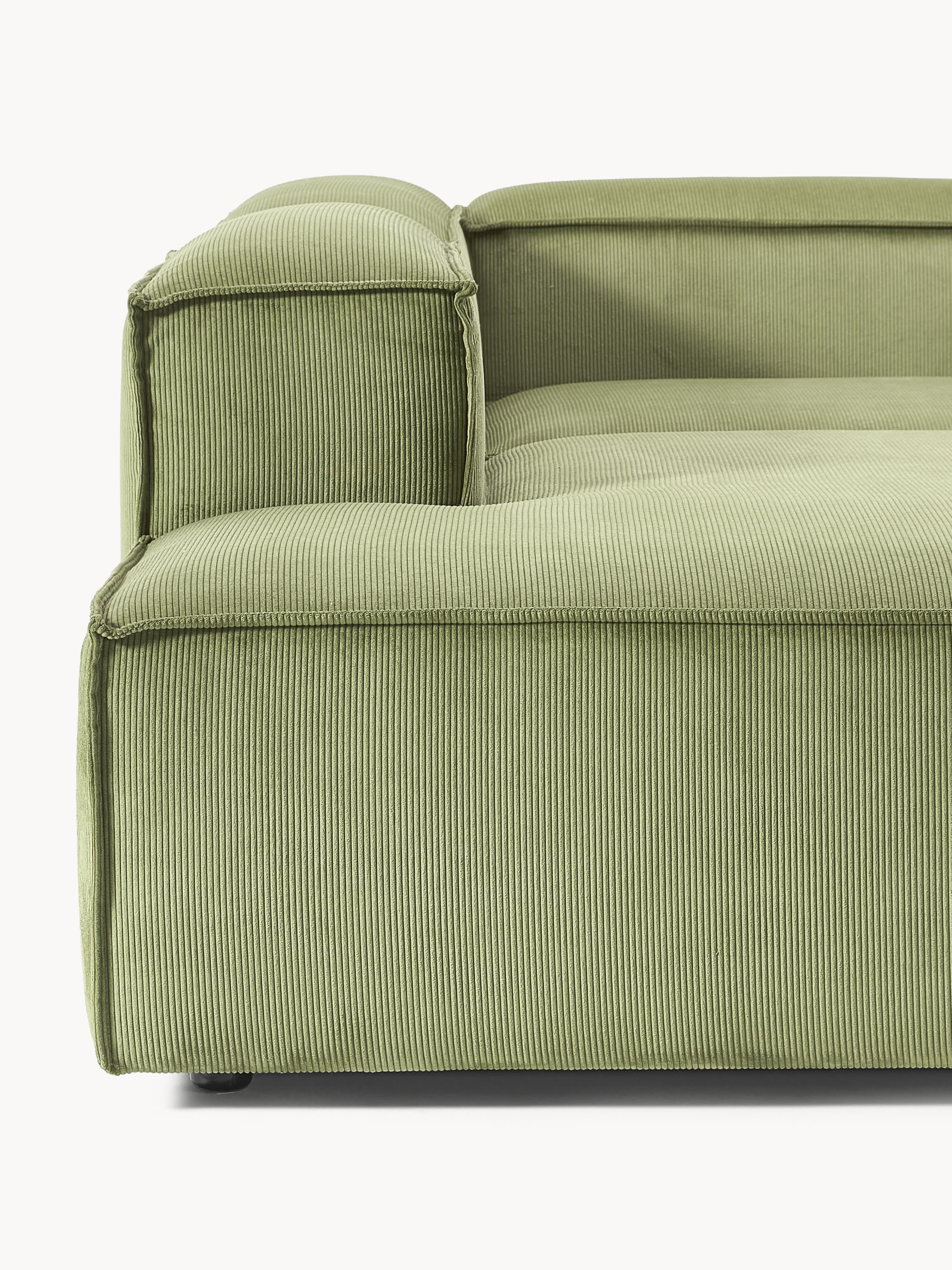Modulares XL-Ecksofa Lennon (4-Sitzer) aus Cord