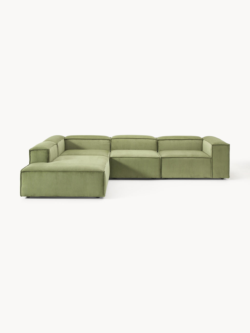 Modulares XL-Ecksofa Lennon (4-Sitzer) aus Cord