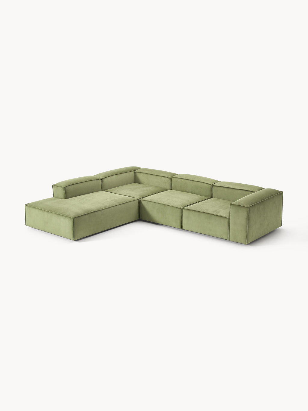 Galeriebild 1 - Modulares XL-Ecksofa Lennon (4-Sitzer) aus Cord