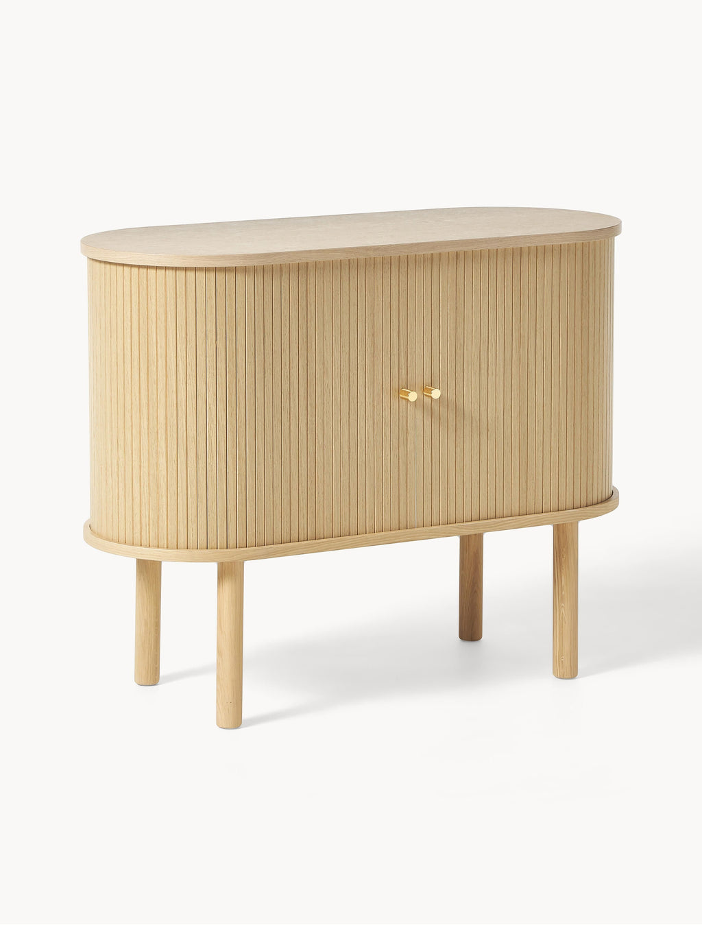 Galeriebild 1 - Kleines Sideboard Calary mit geriffelter Front
